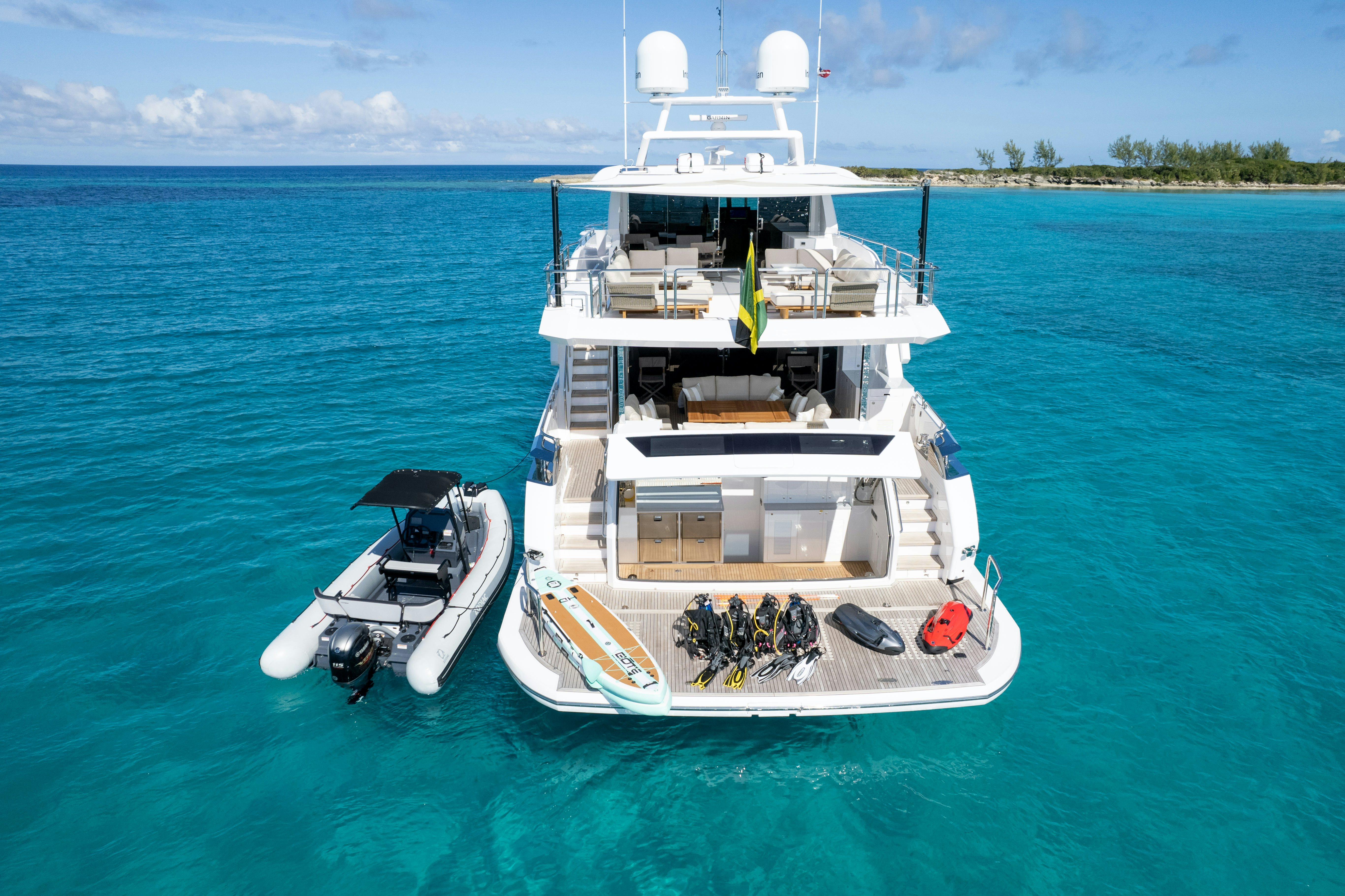 a boat in the water aboard RIO Yacht for Sale
