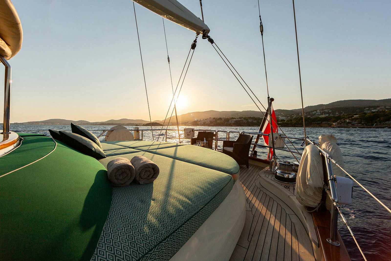 a boat on the water aboard NORFOLK STAR Yacht for Sale