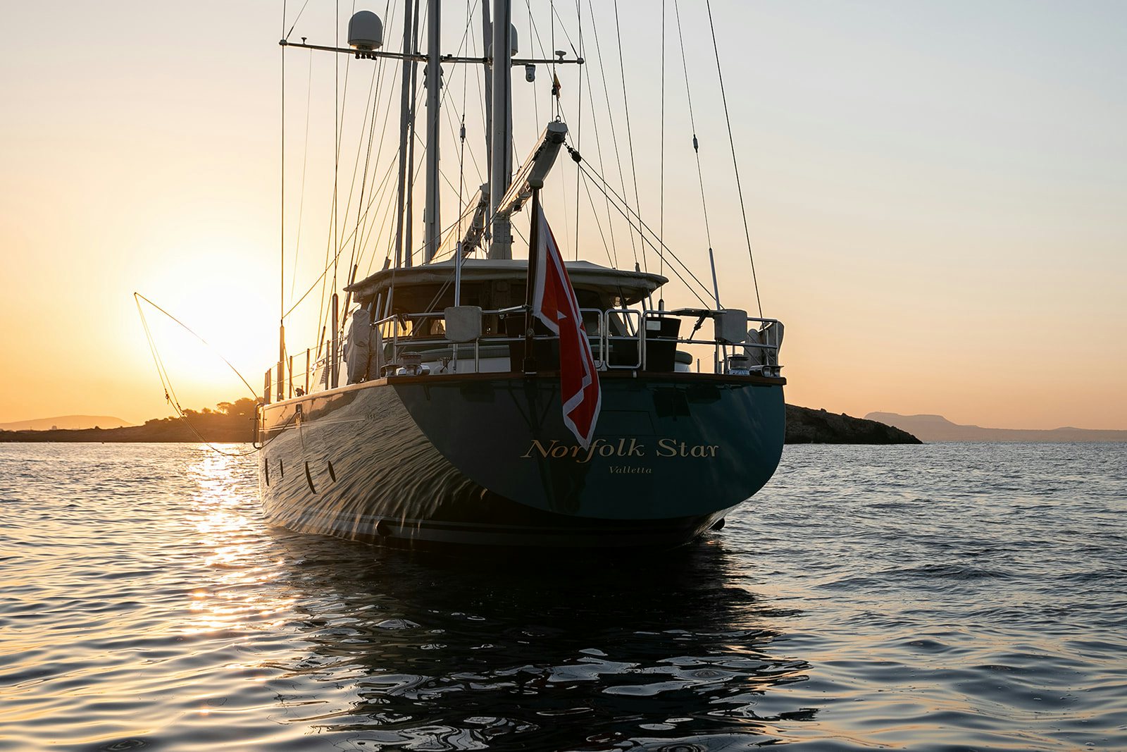 a boat on the water aboard NORFOLK STAR Yacht for Sale