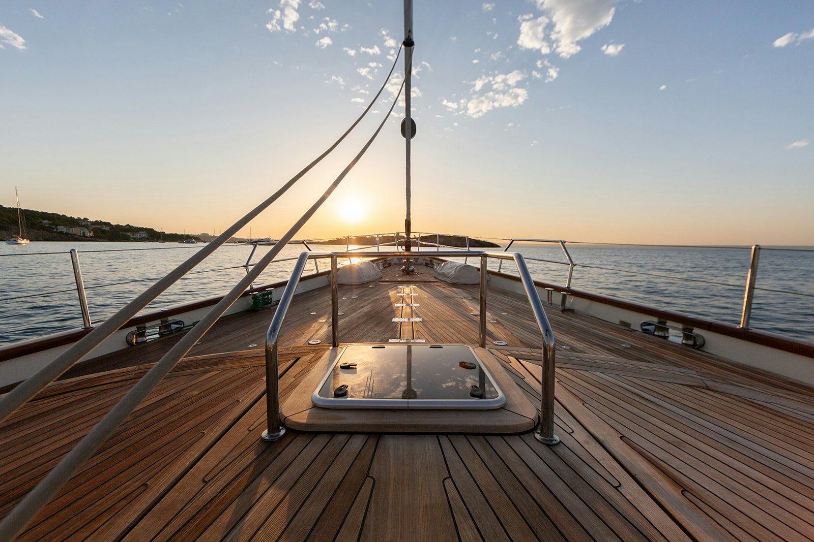 a dock on a boat aboard NORFOLK STAR Yacht for Sale