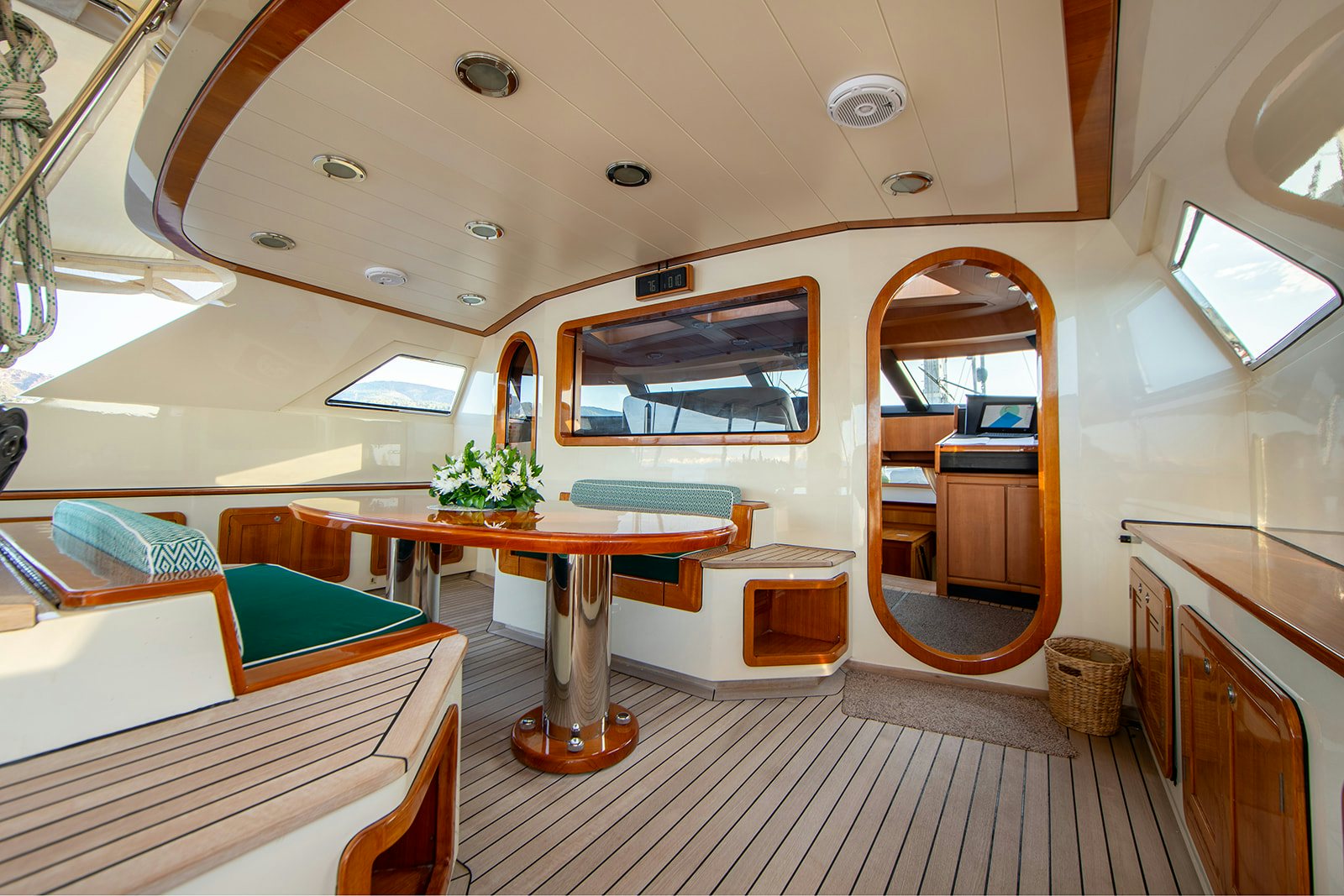 inside of a boat aboard NORFOLK STAR Yacht for Sale
