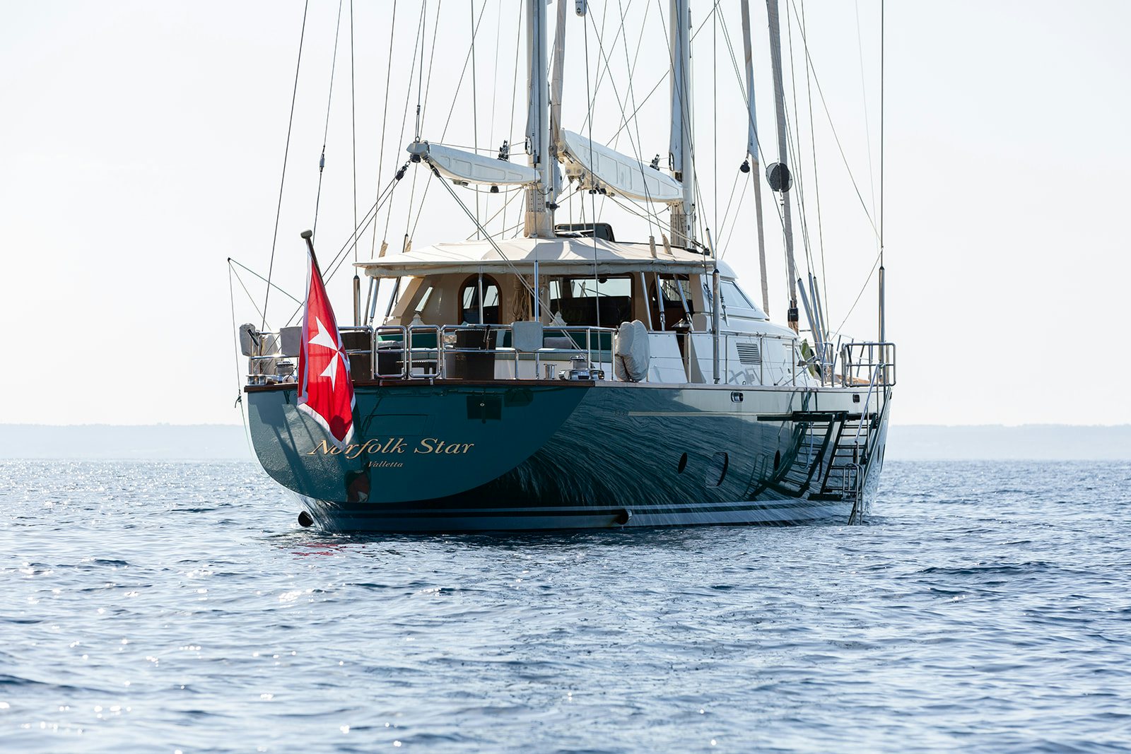 a boat in the water aboard NORFOLK STAR Yacht for Sale