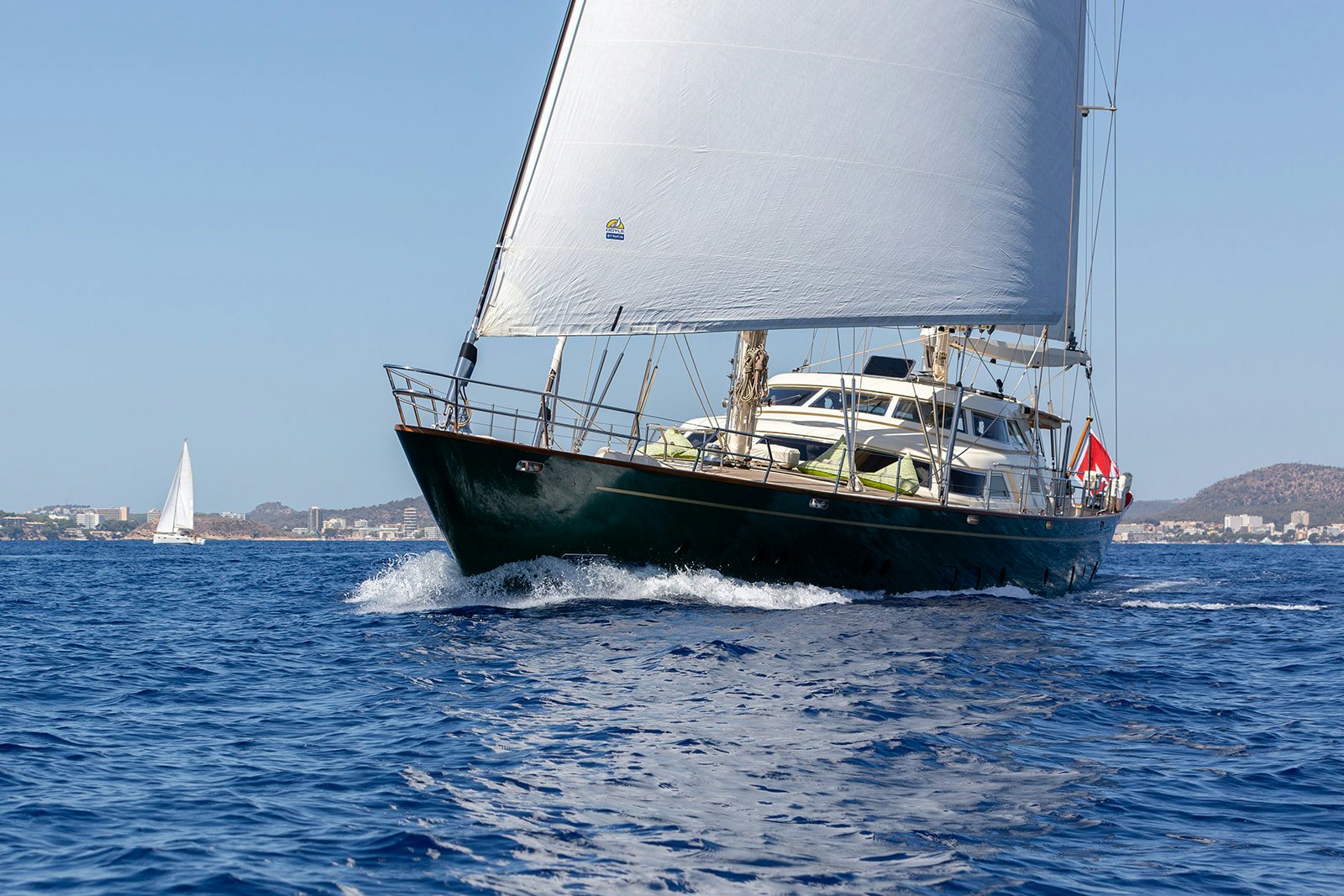 a boat on the water aboard NORFOLK STAR Yacht for Sale