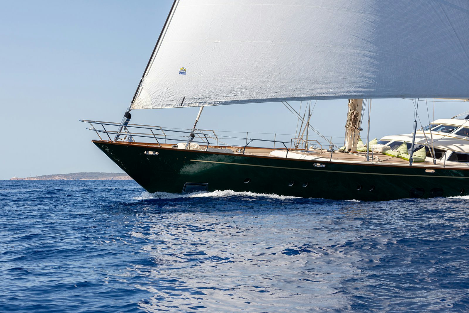a boat in the water aboard NORFOLK STAR Yacht for Sale