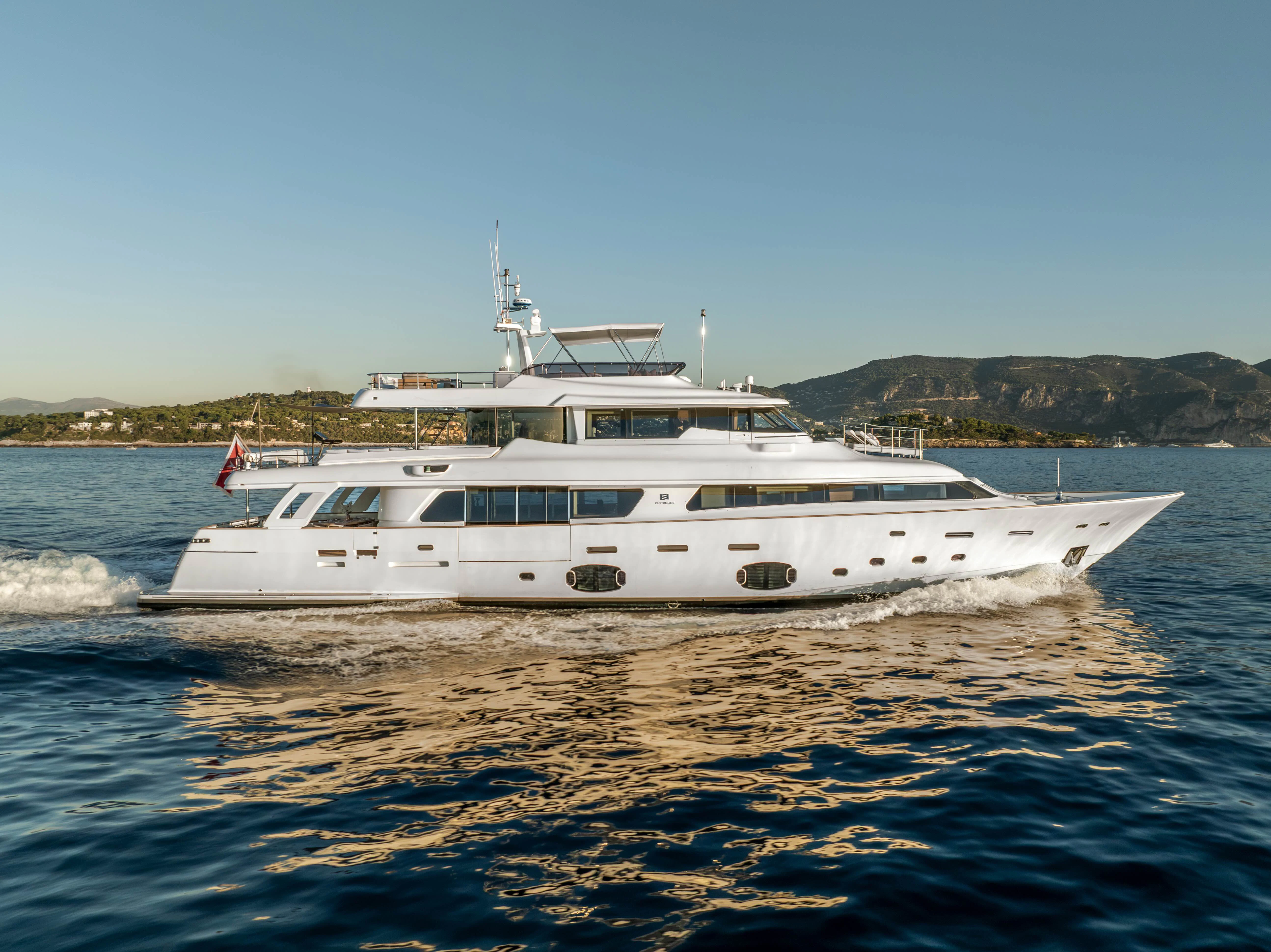 a boat on the water aboard CENTURION Yacht for Sale