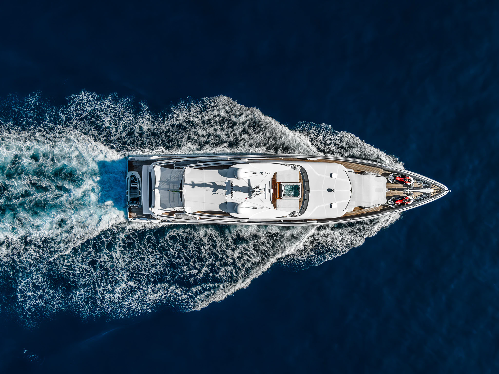 a space shuttle above the earth aboard OPTIMISM Yacht for Sale