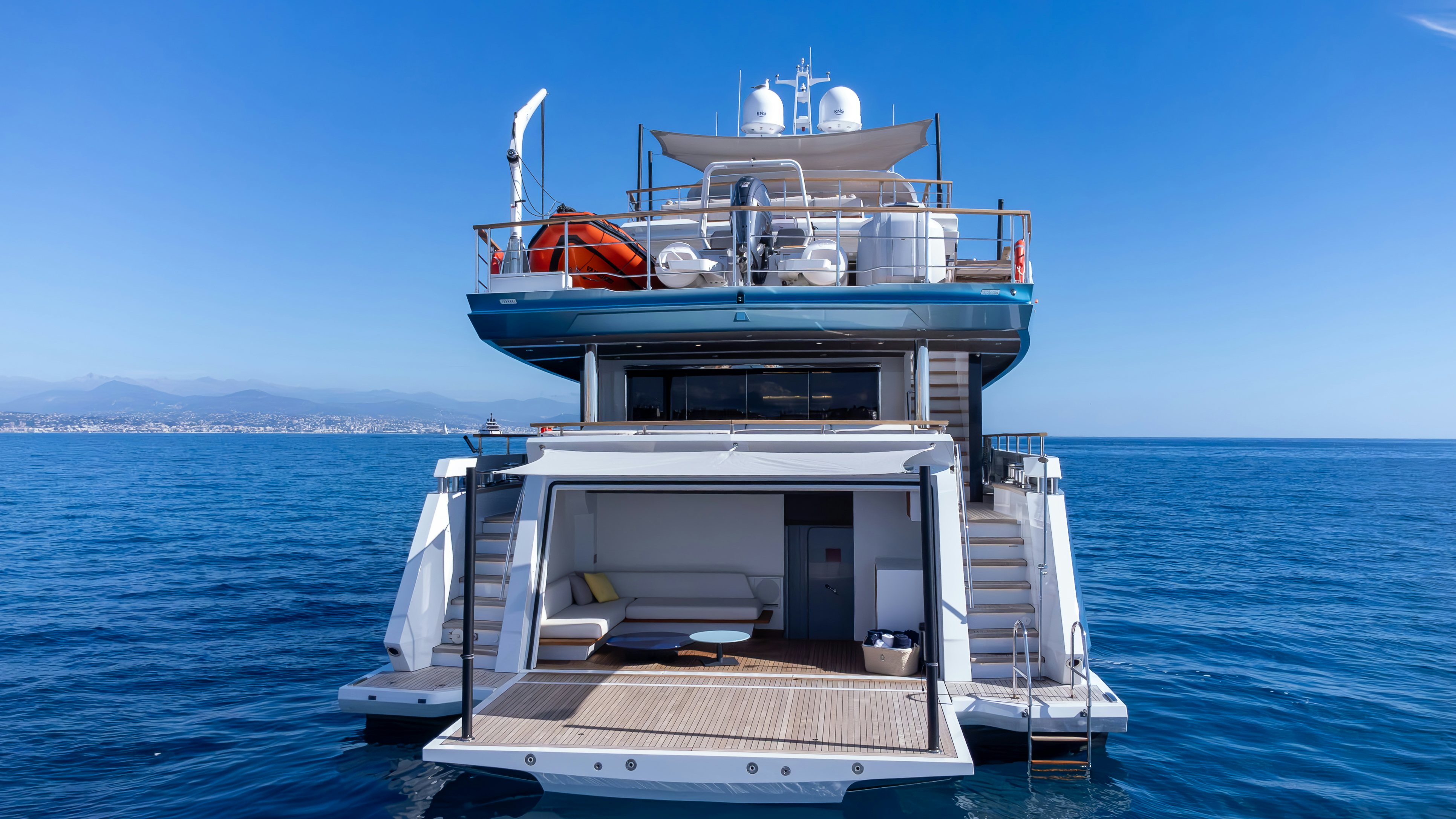 a boat on the water aboard RAY Yacht for Sale
