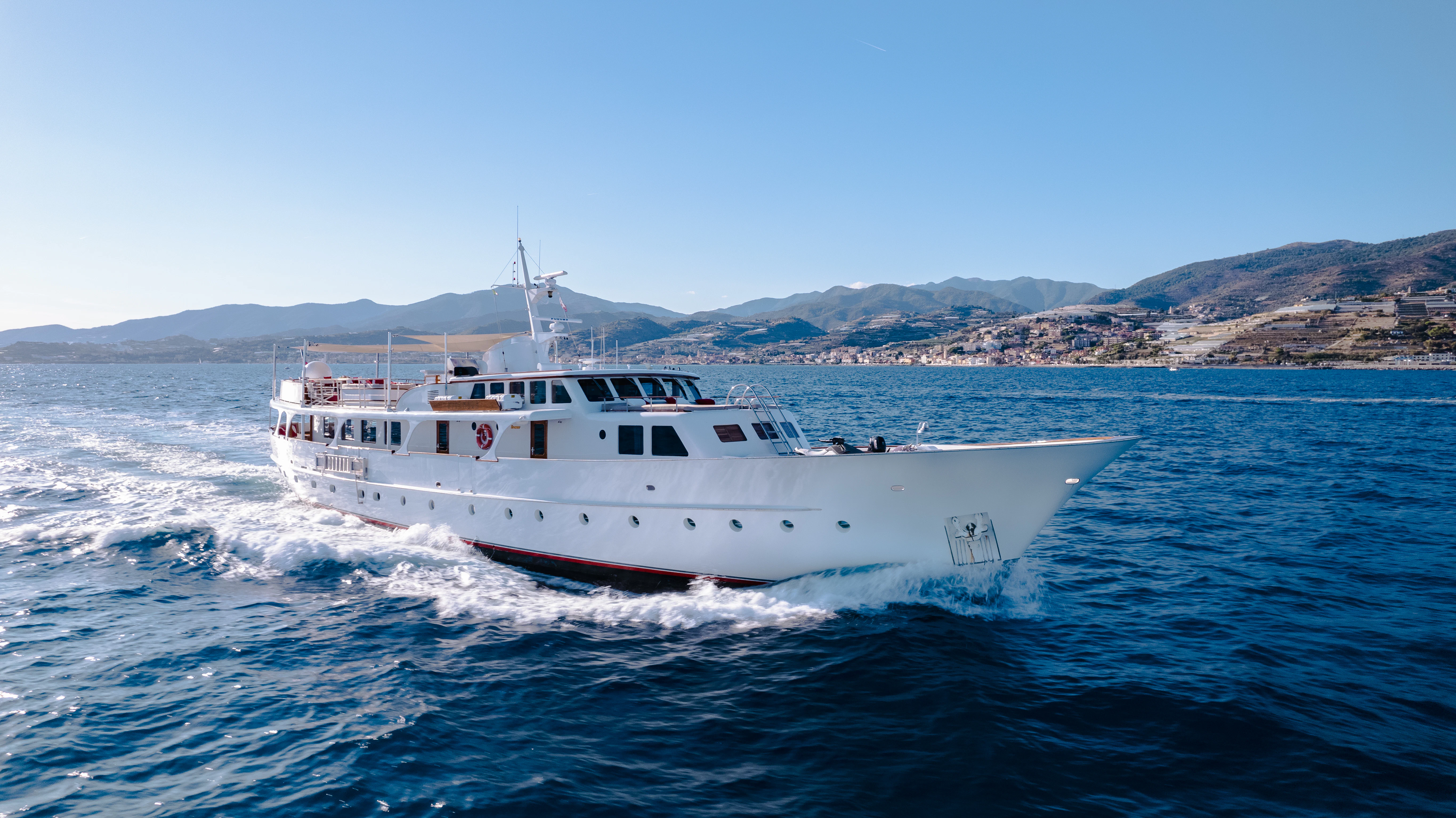 a boat on the water aboard ALHAMBRA Yacht for Sale