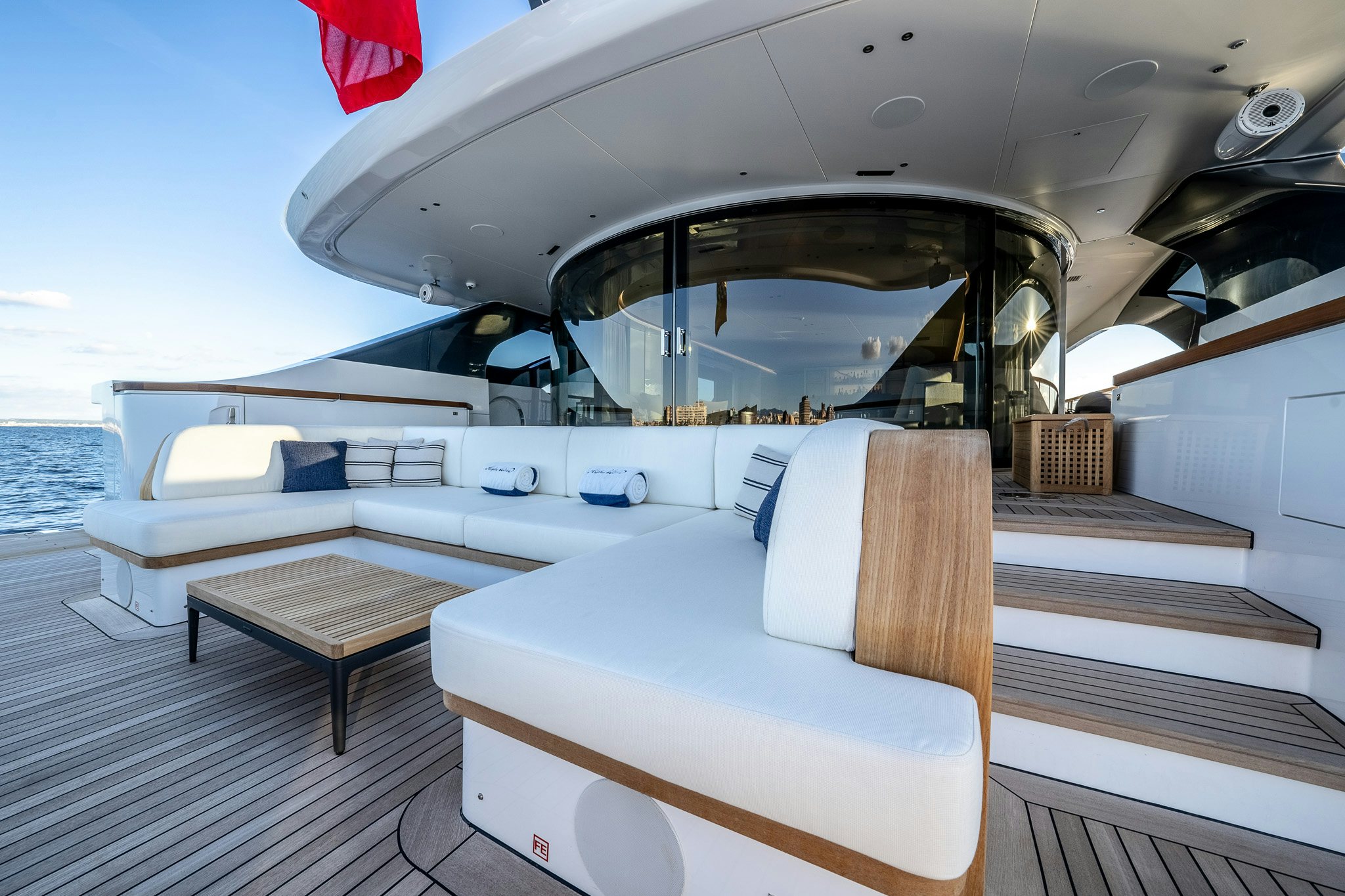 a boat on the water aboard ALPHA WAVES Yacht for Charter