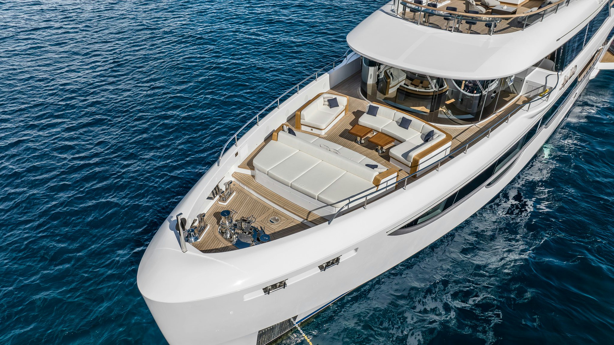 a boat on the water aboard ALPHA WAVES Yacht for Charter