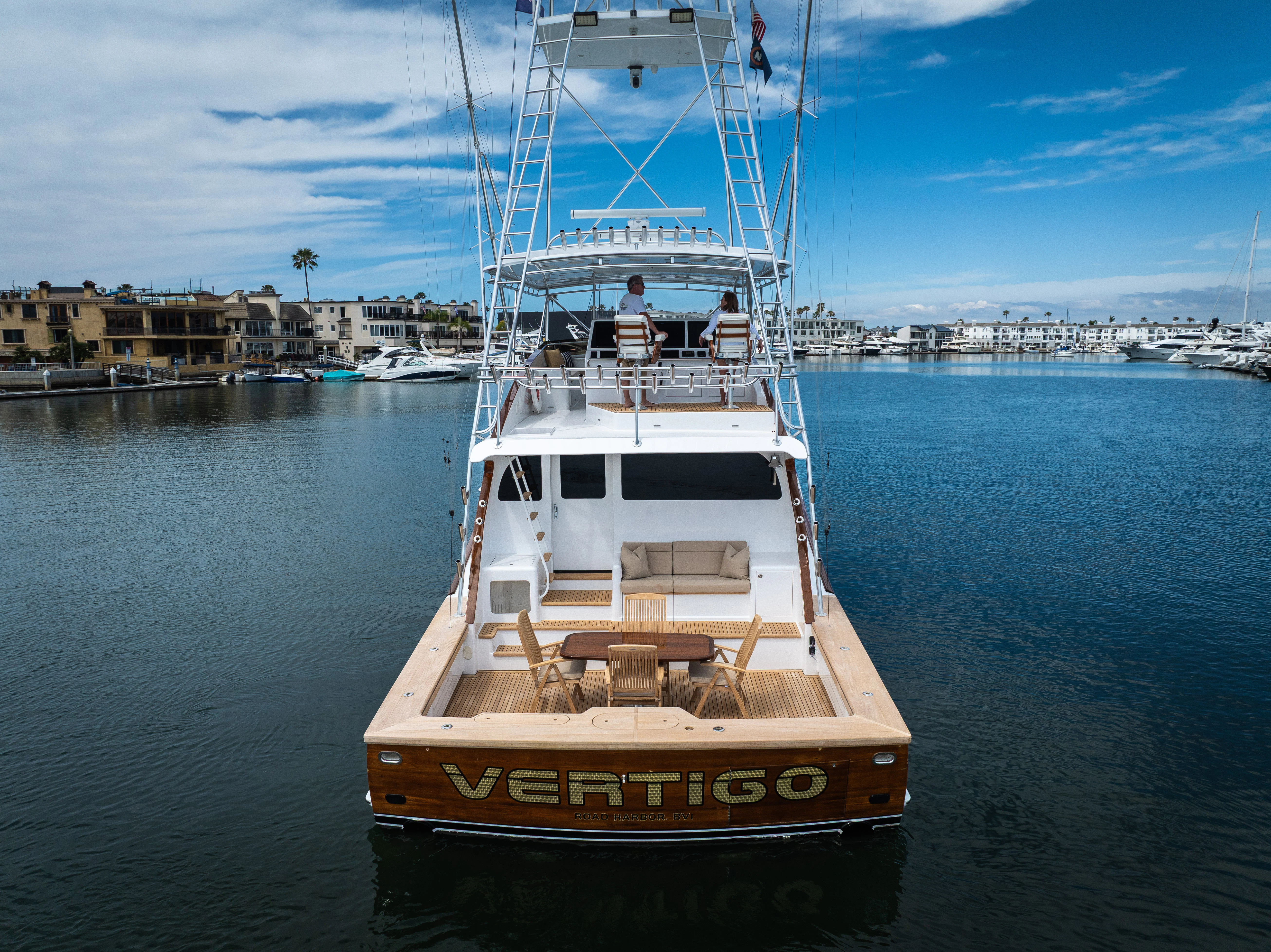 a boat in the water aboard VERTIGO Yacht for Sale