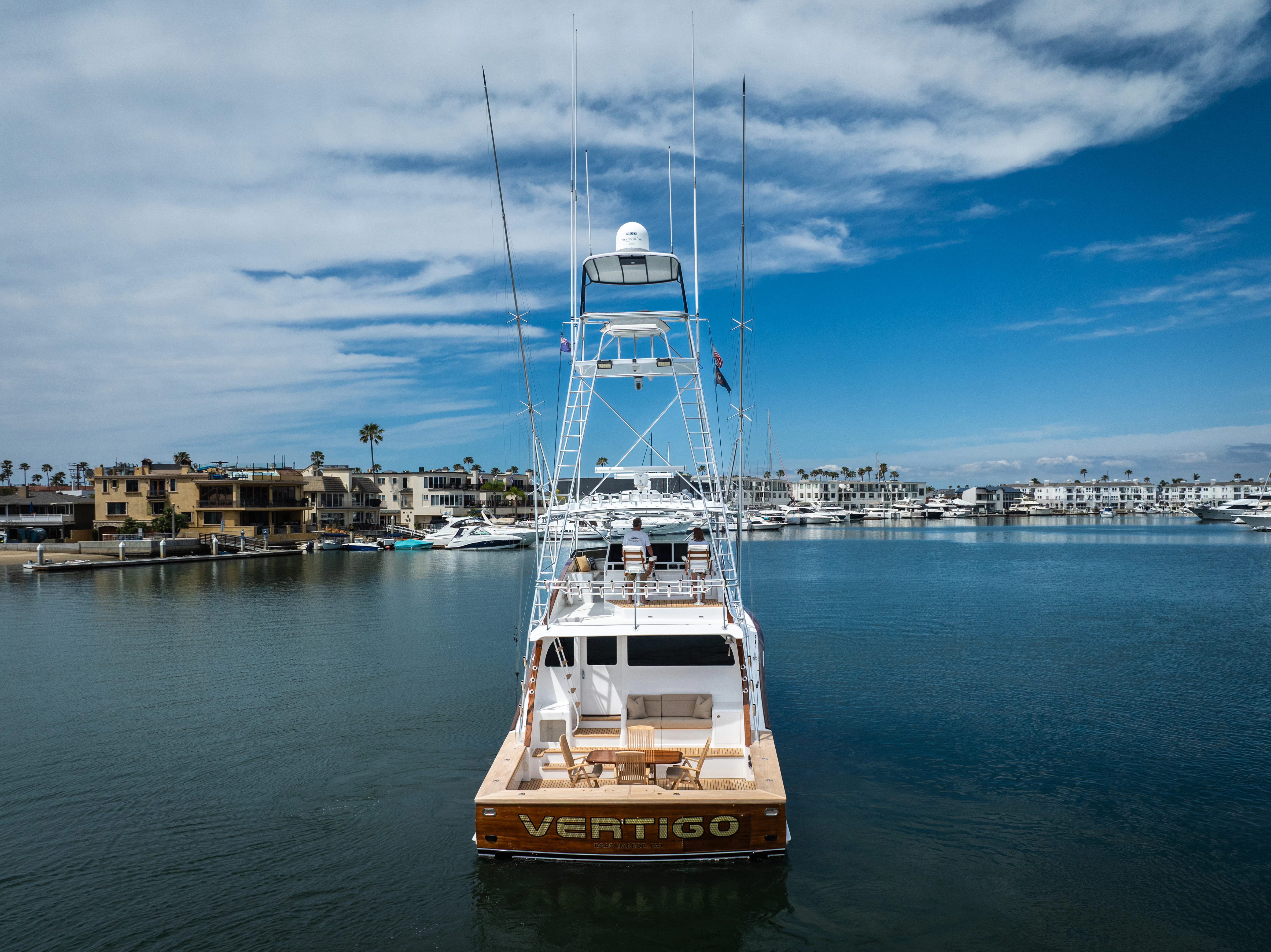 a boat in the water aboard VERTIGO Yacht for Sale