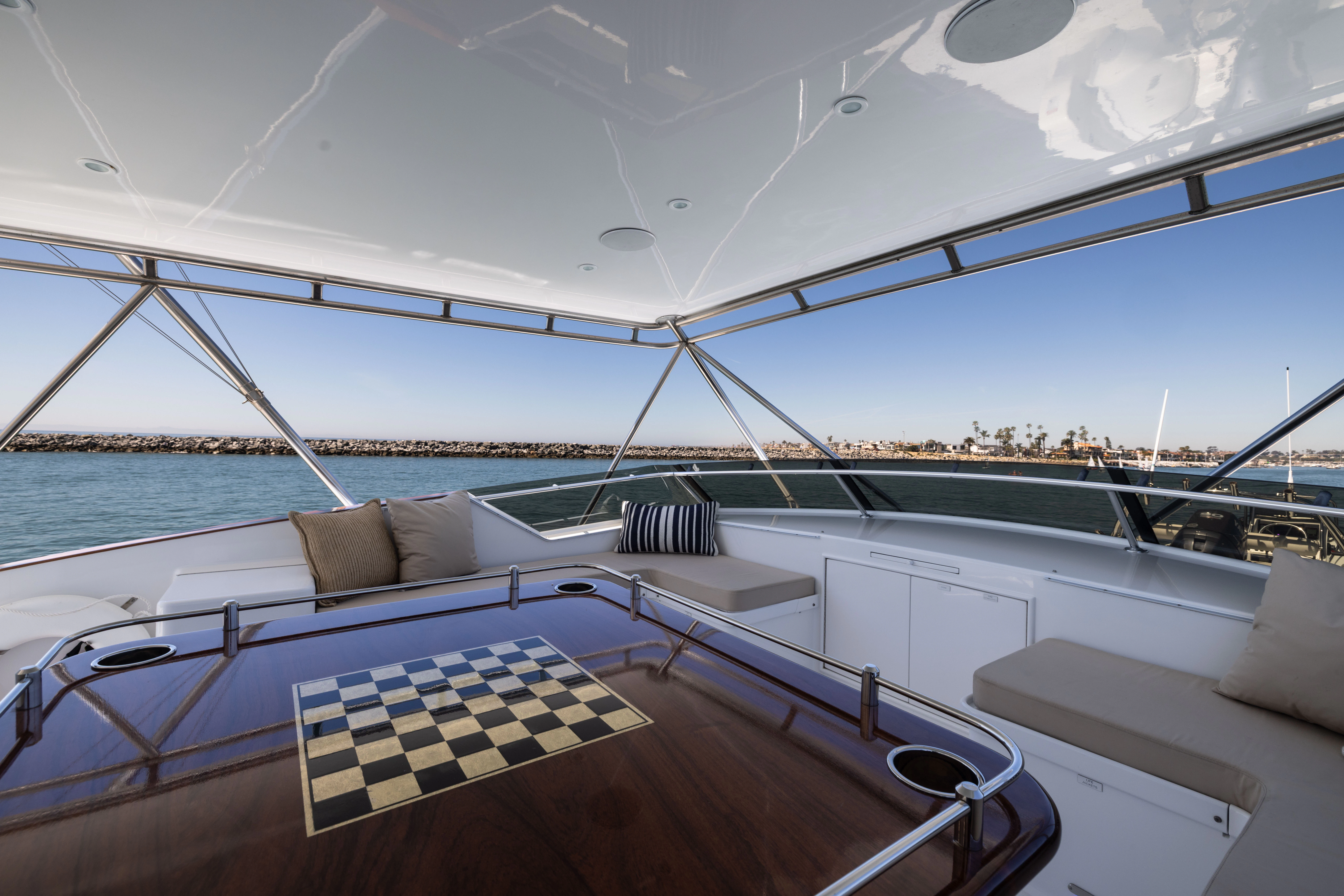 a boat on the water aboard VERTIGO Yacht for Sale