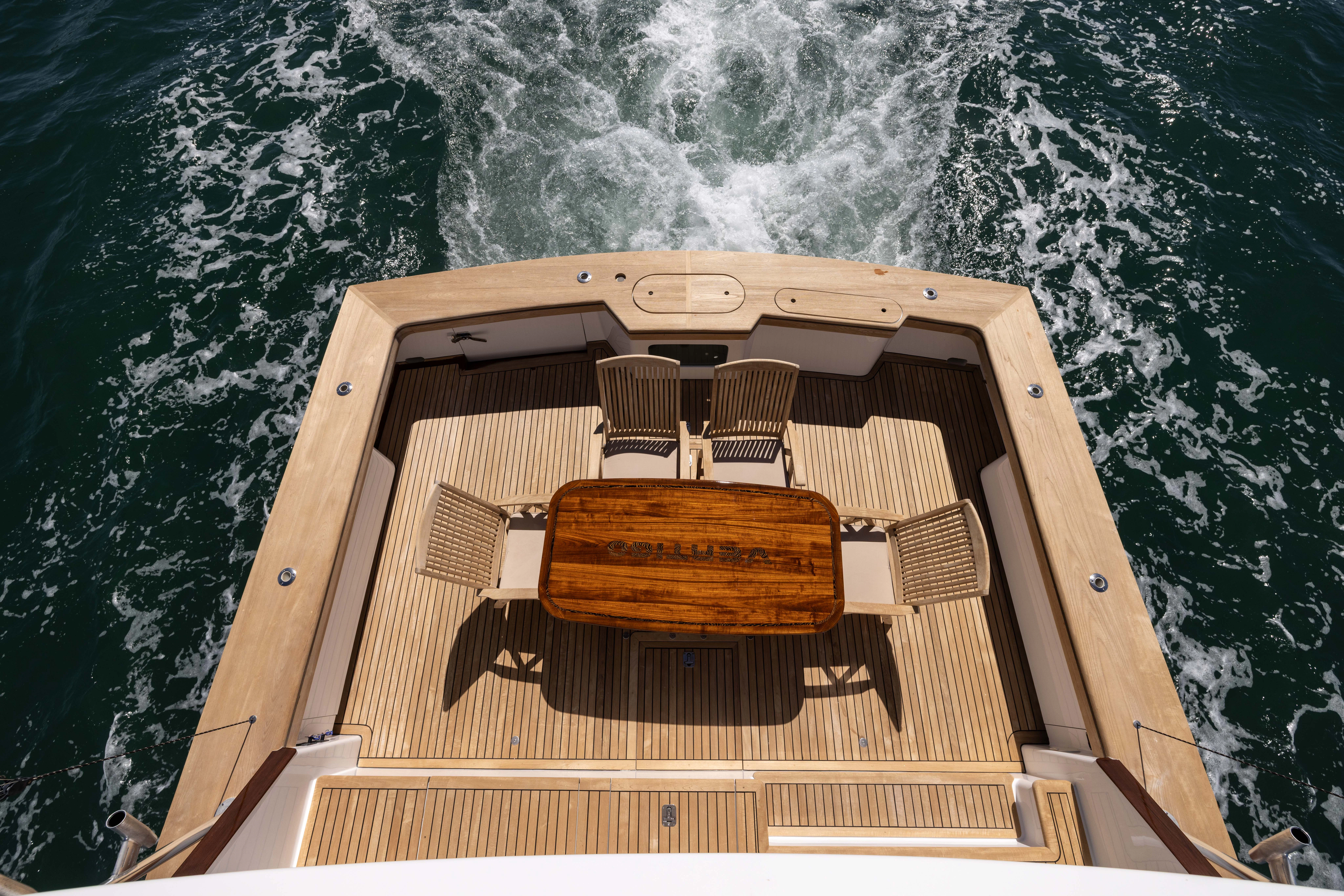 a boat on the water aboard VERTIGO Yacht for Sale