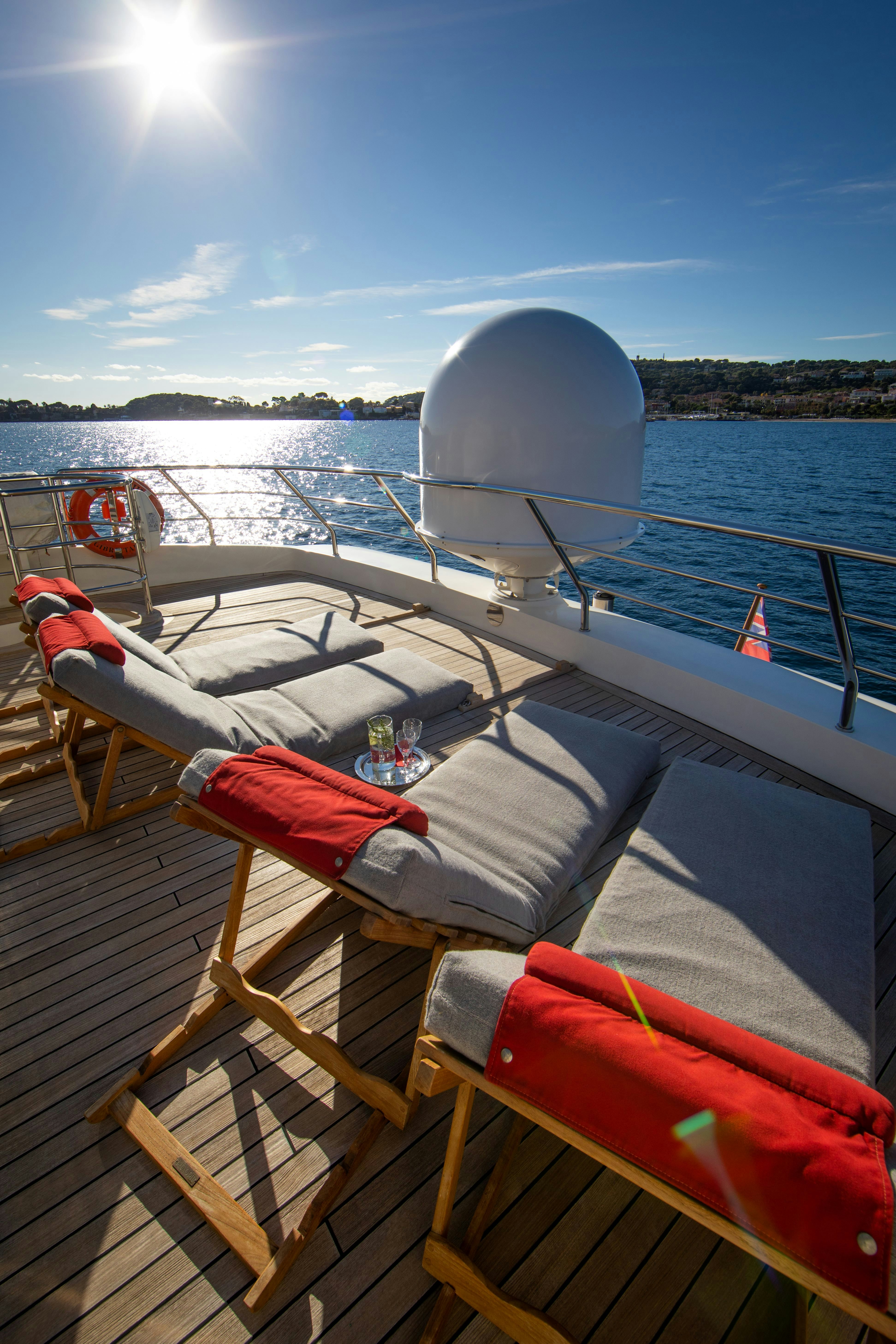 a boat on the water aboard VIKING III Yacht for Charter
