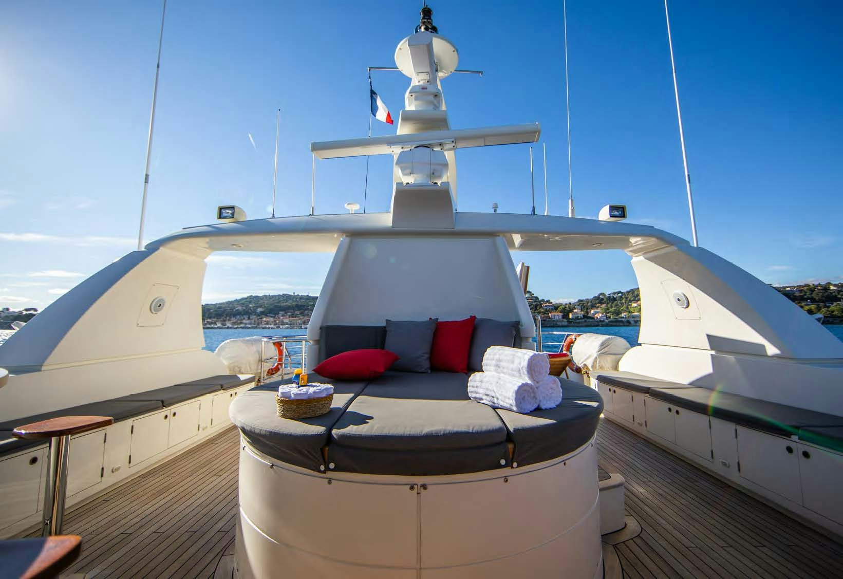 a boat with a white sail aboard VIKING III Yacht for Sale