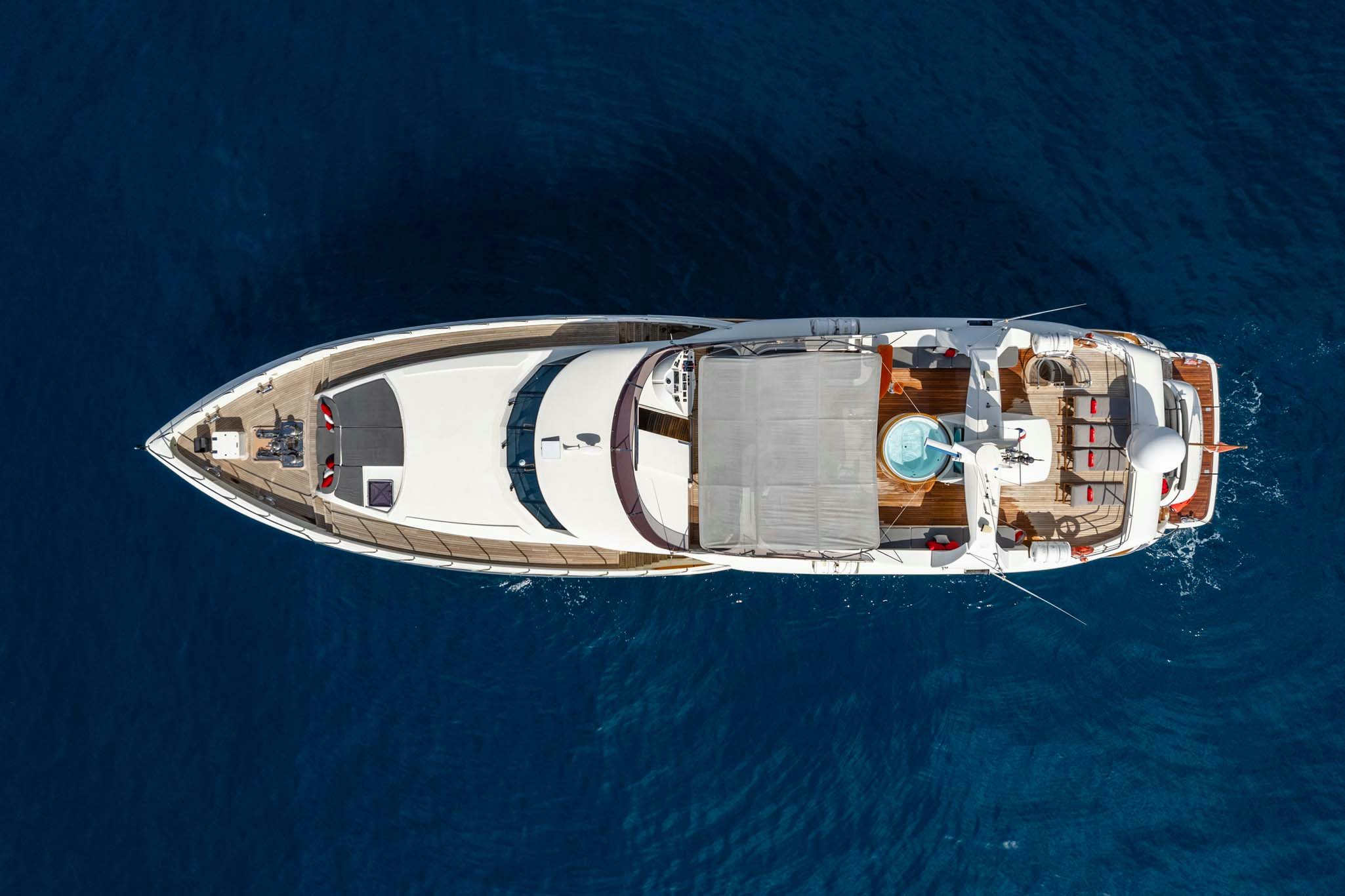 a space ship in the ocean aboard VIKING III Yacht for Charter