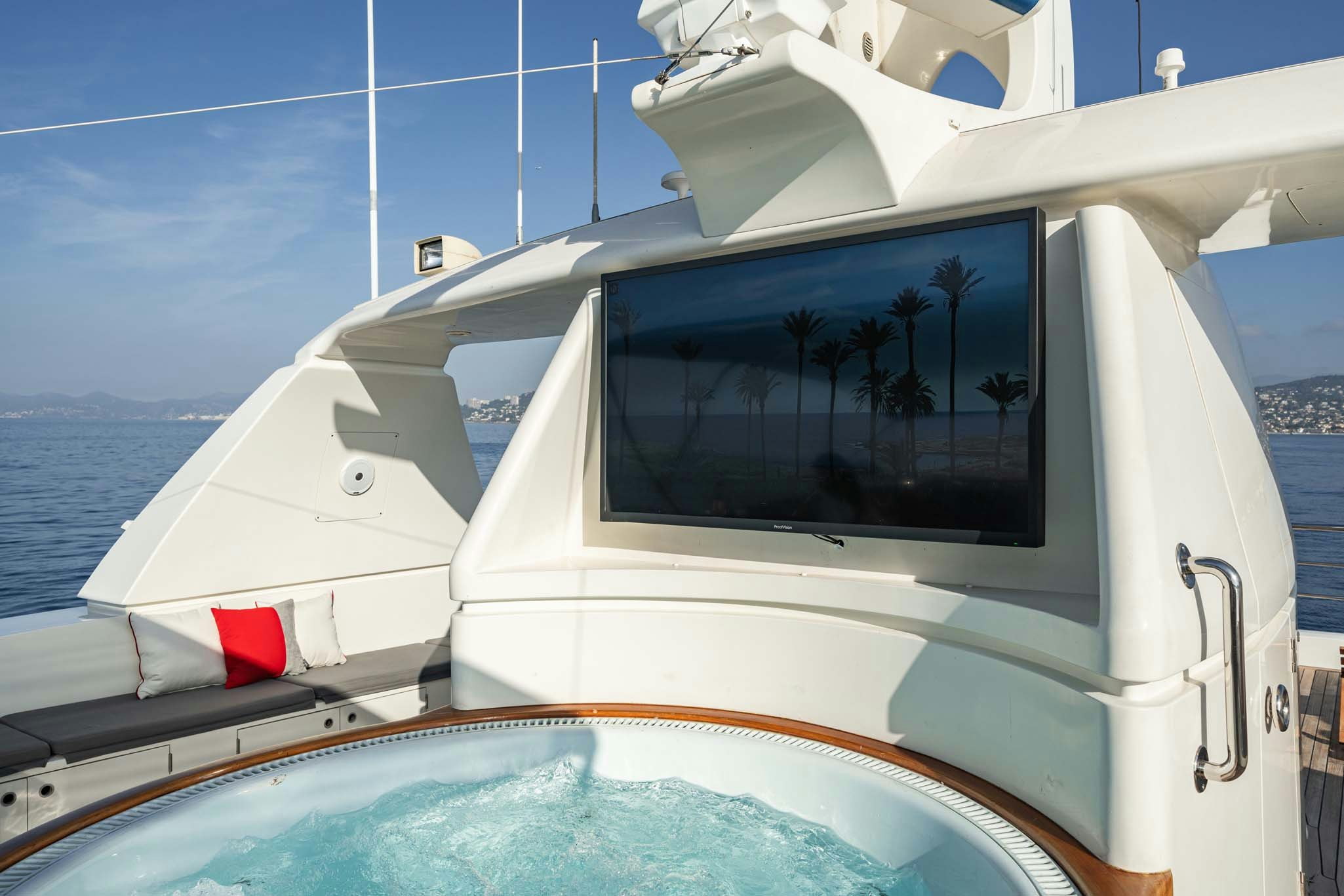 the front of a boat aboard VIKING III Yacht for Charter