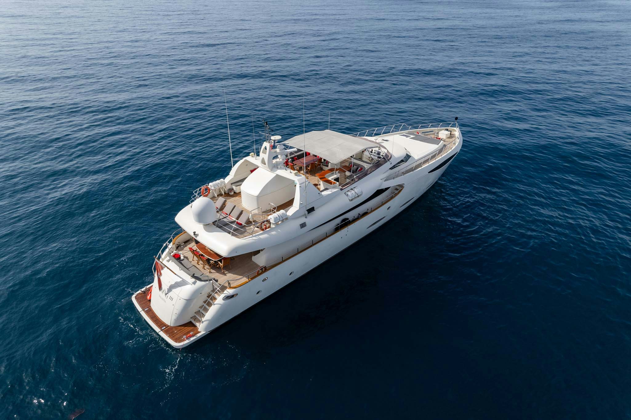 a boat in the water aboard VIKING III Yacht for Charter