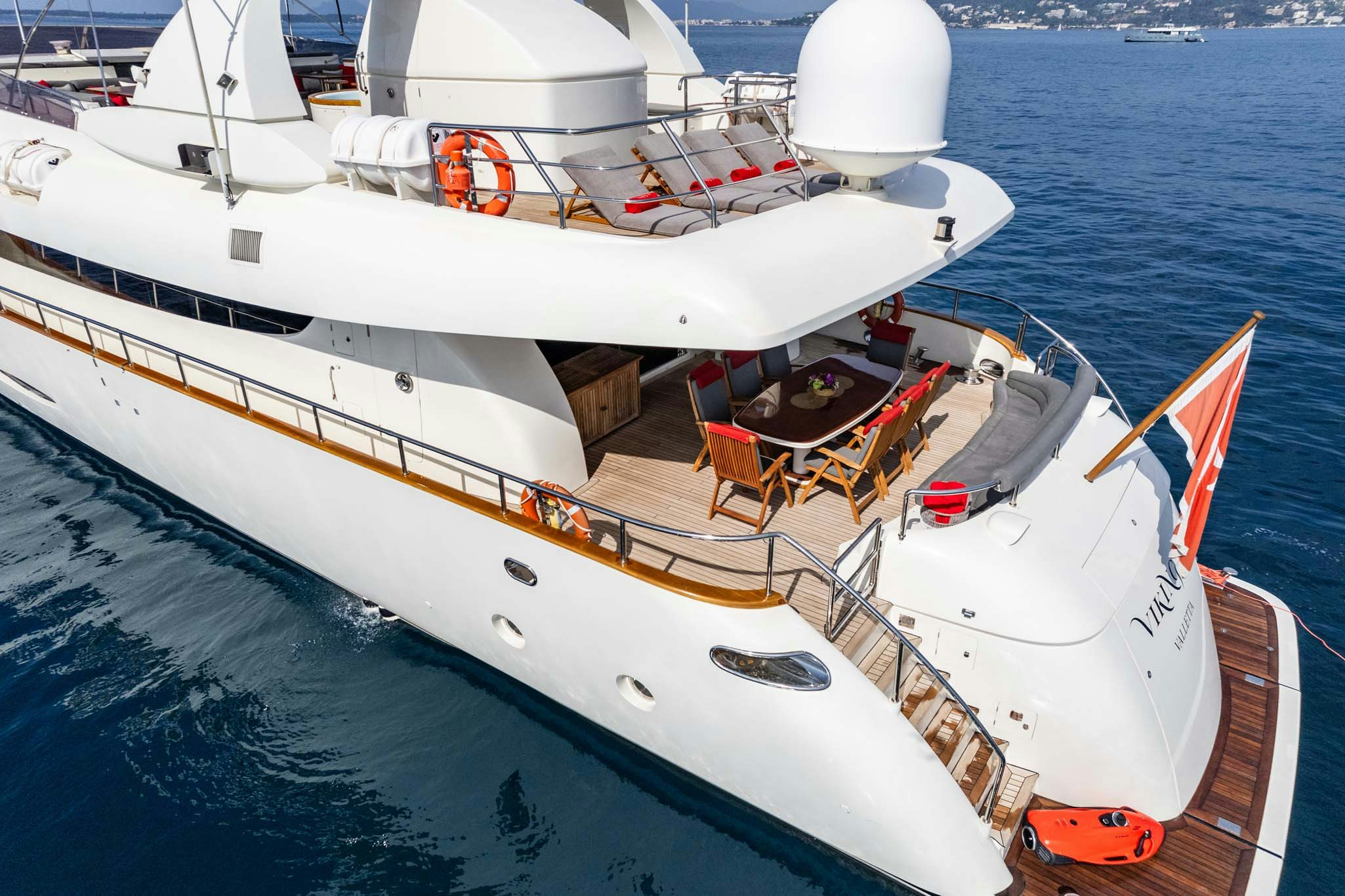 a boat on the water aboard VIKING III Yacht for Charter