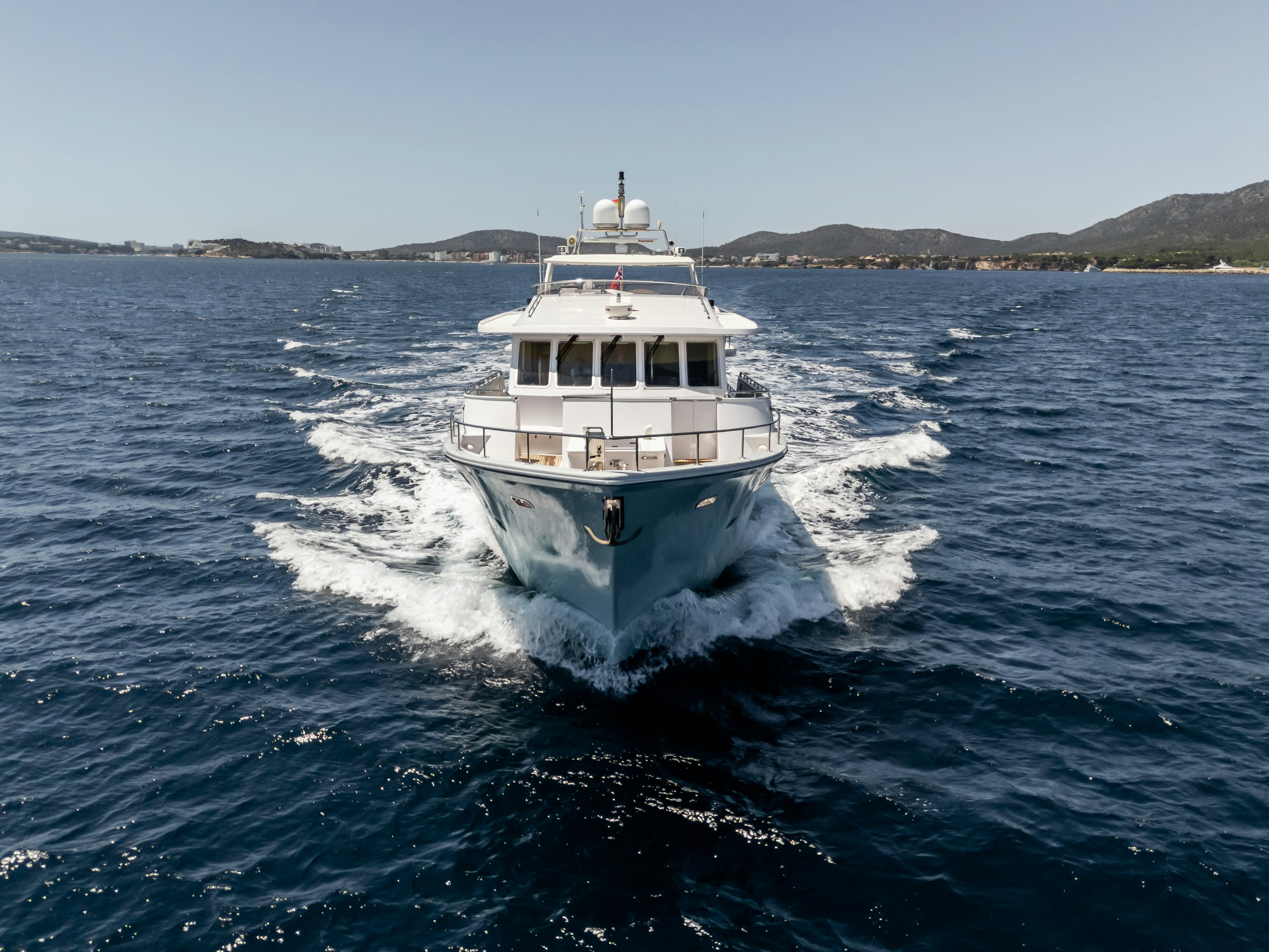 a boat on the water aboard TASMAN Yacht for Sale