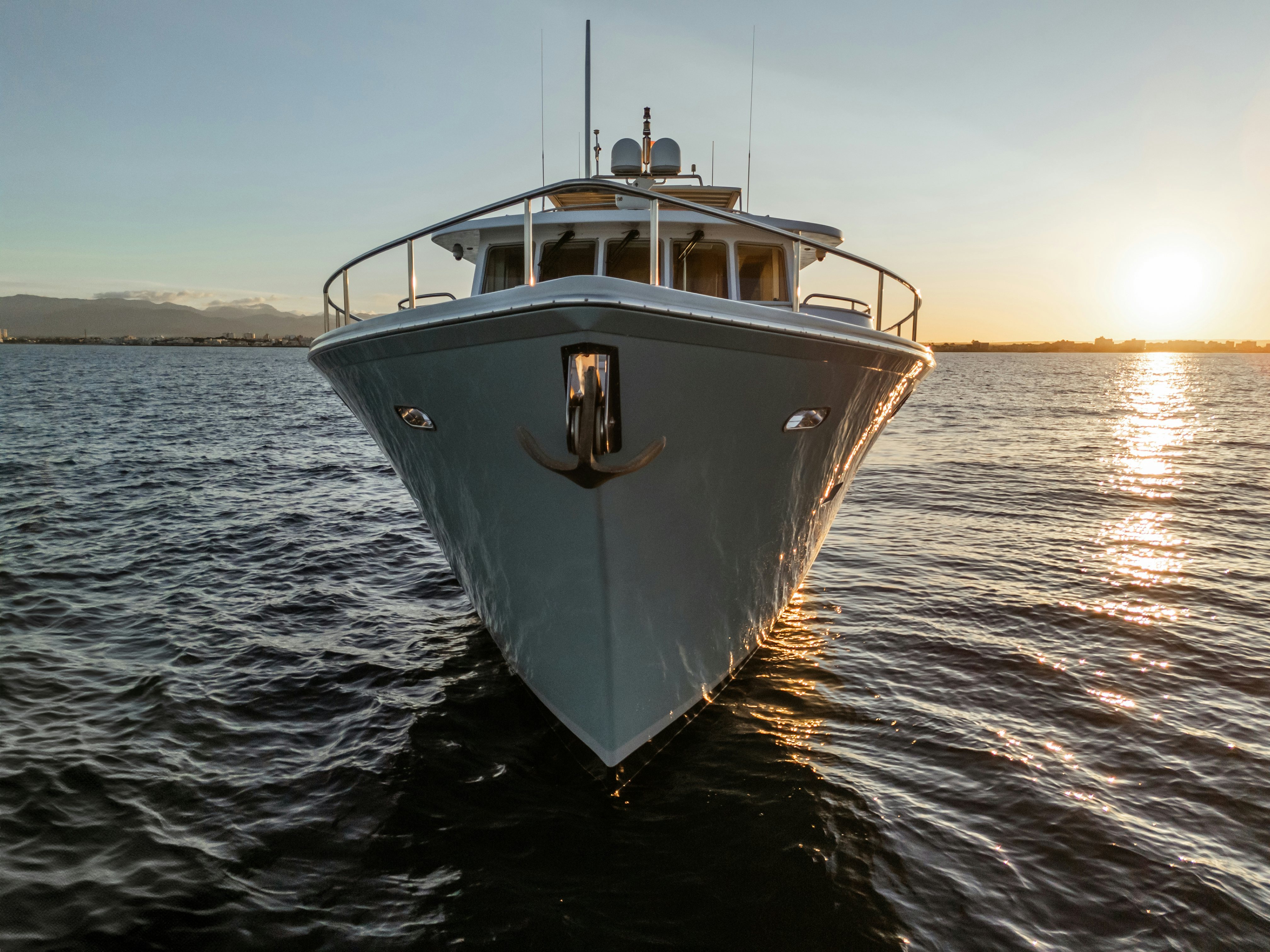 a boat in the water aboard TASMAN Yacht for Sale