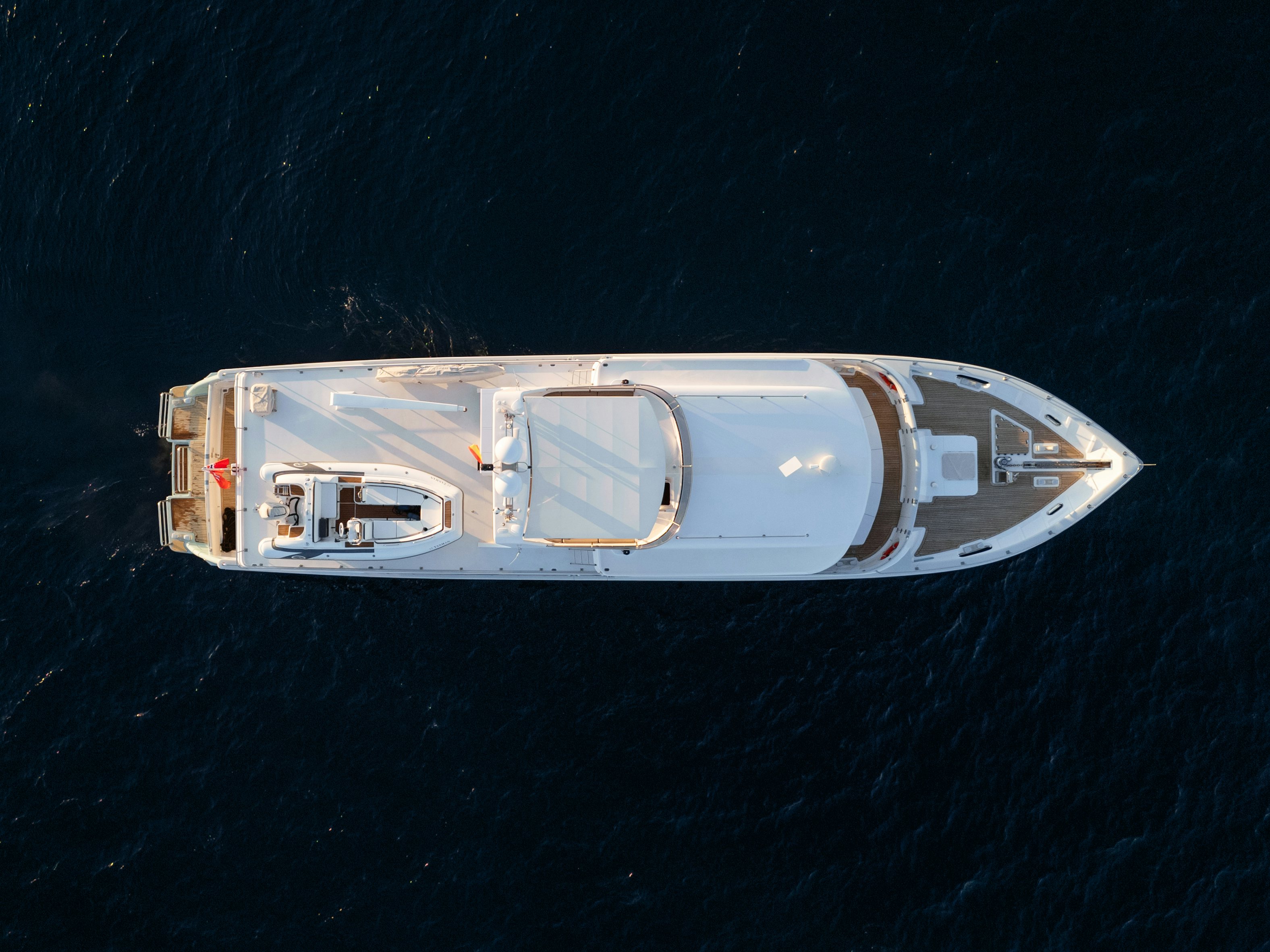 a space ship in outer space aboard TASMAN Yacht for Sale