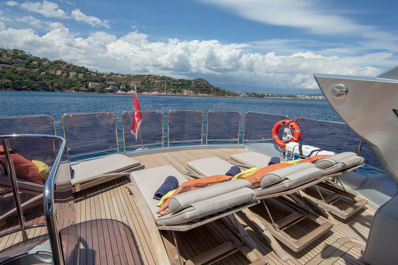 a boat with a couple of paddles on it aboard MR SEA Yacht for Sale