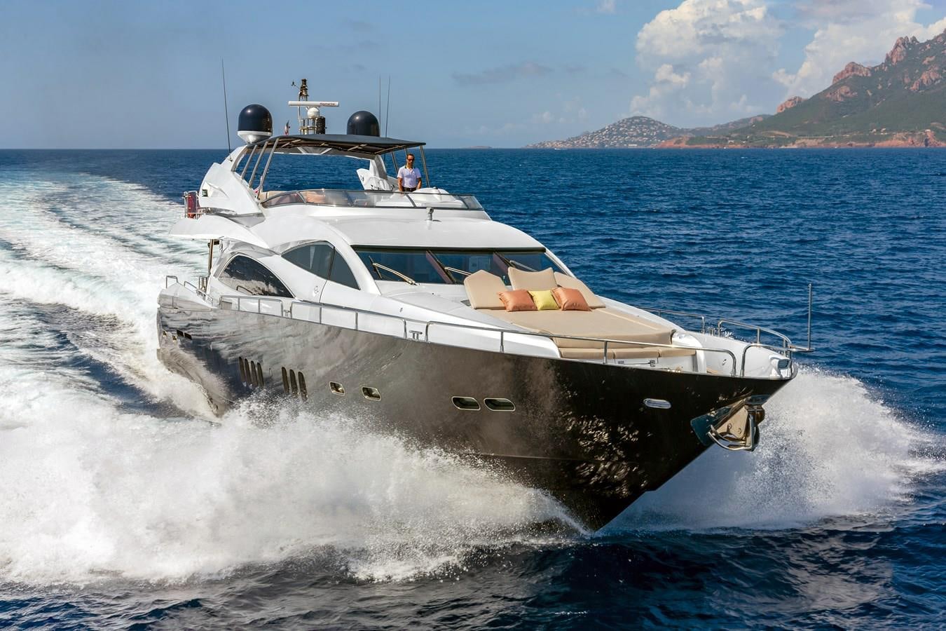 a boat on the water aboard MR SEA Yacht for Sale