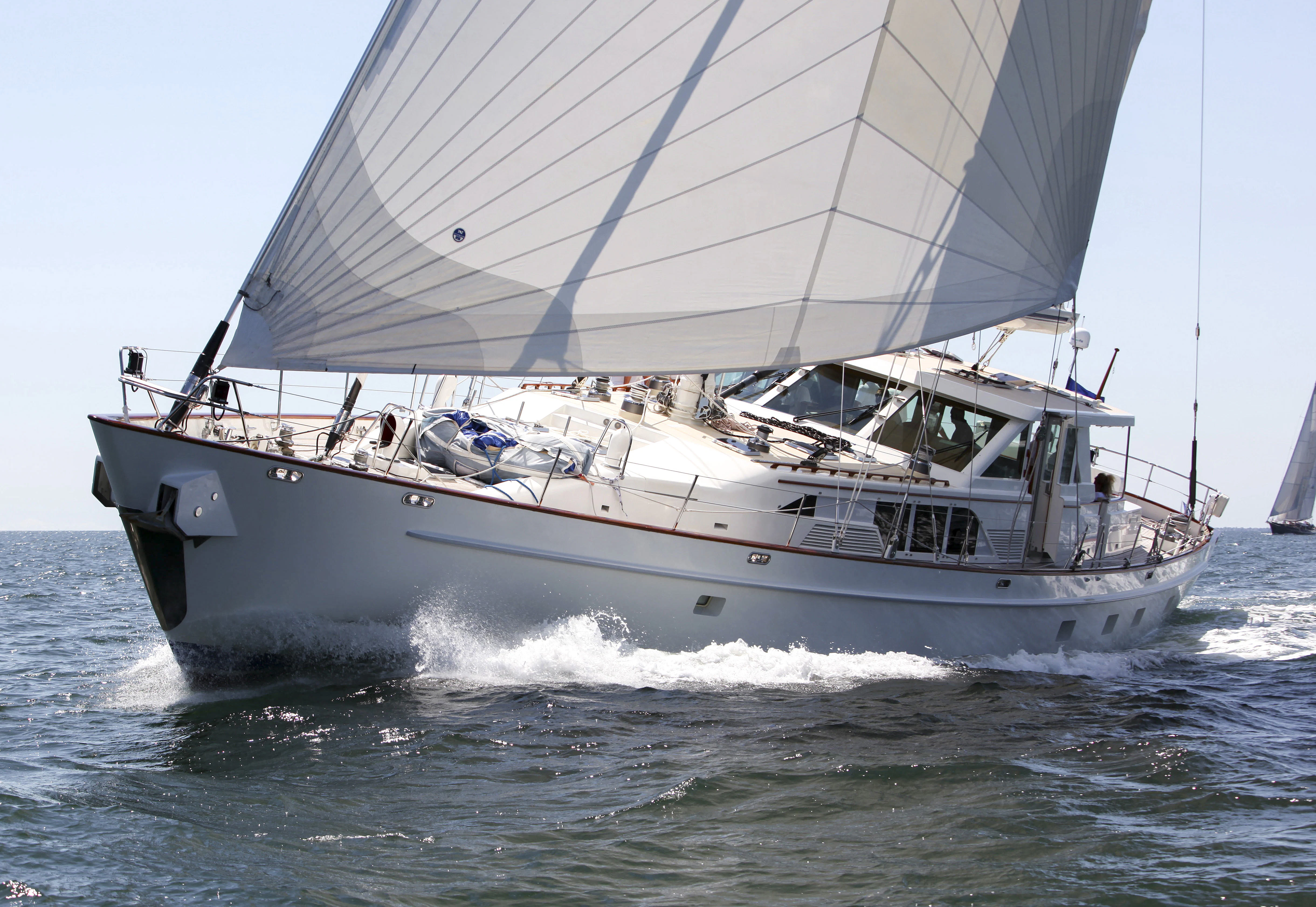 a boat on the water aboard ALTAIR Yacht for Sale