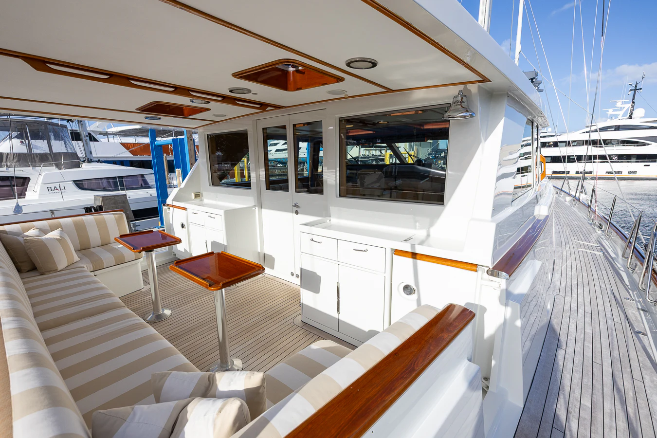 inside of a boat aboard ALTAIR Yacht for Sale