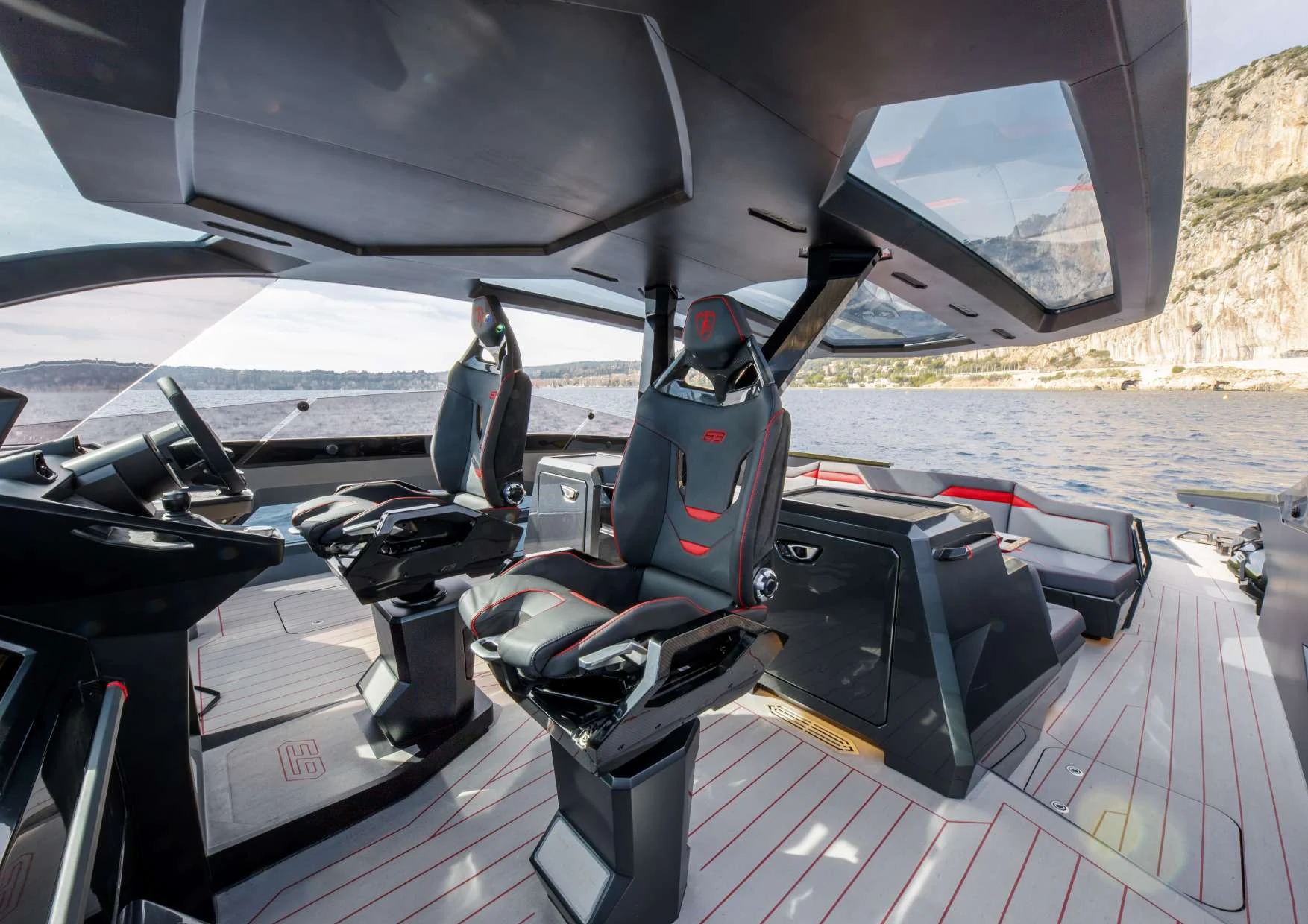 a cockpit of a plane aboard FAST ONE Yacht for Charter