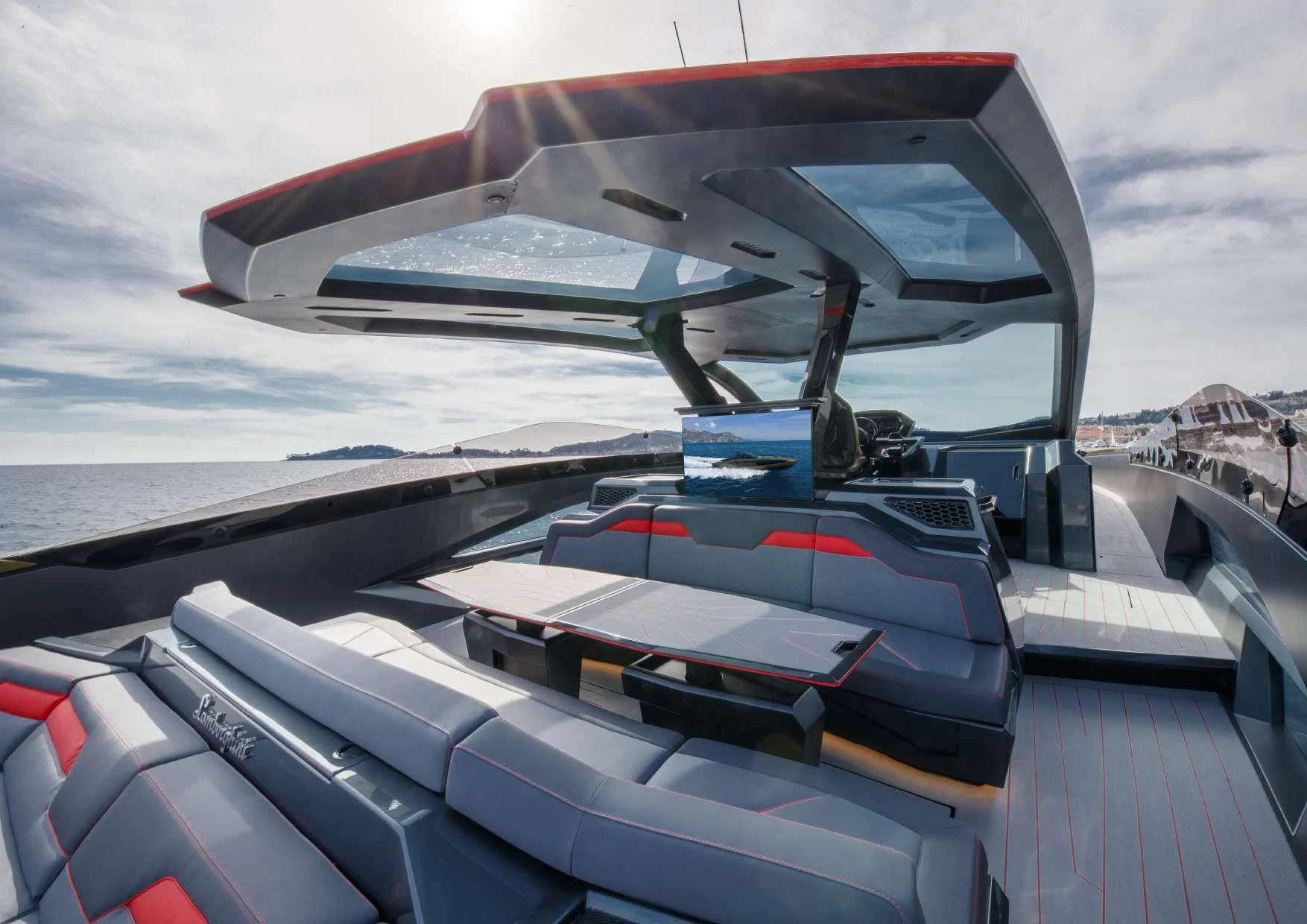 a solar panel on a roof aboard FAST ONE Yacht for Charter