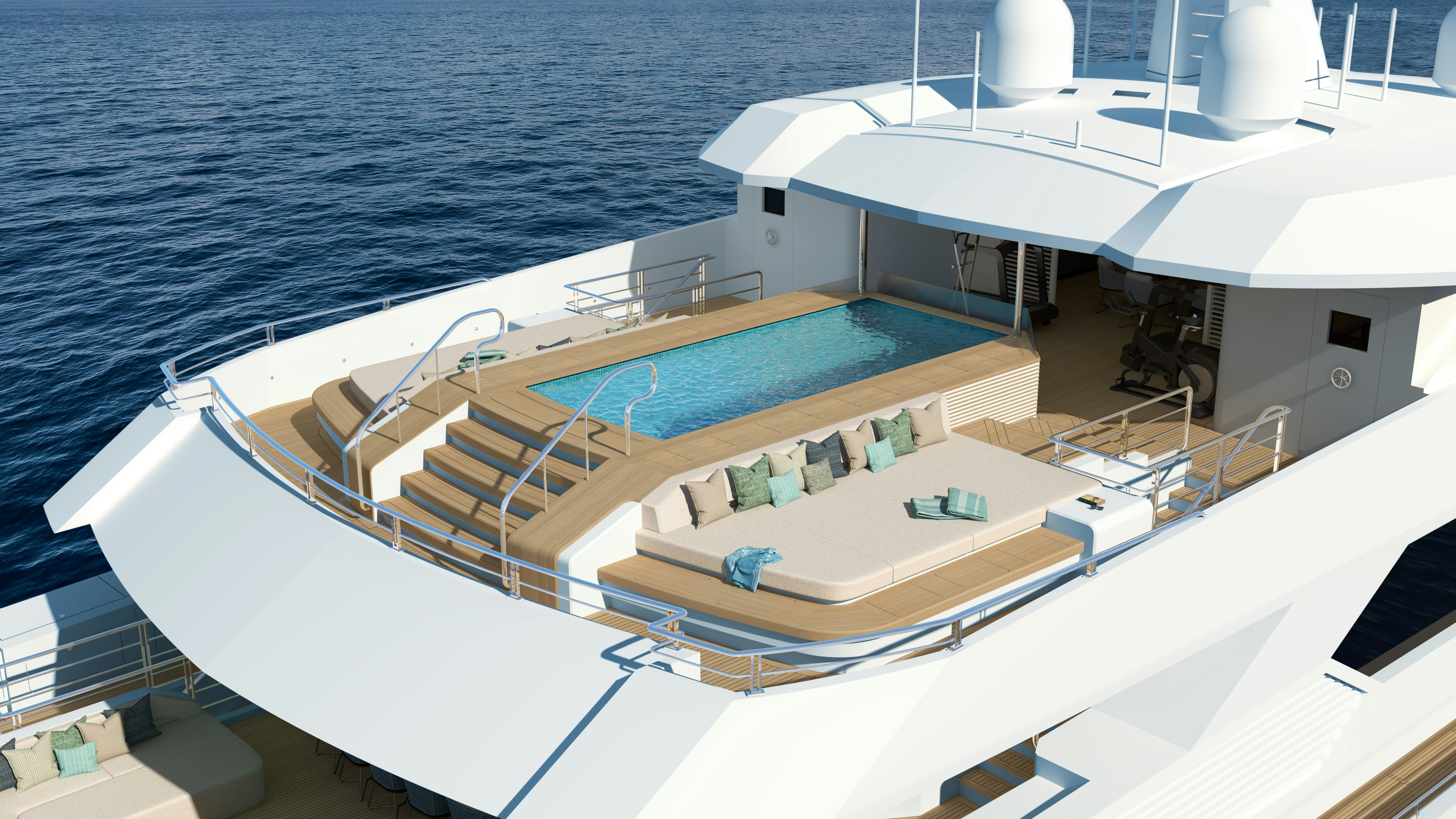 diagram, engineering drawing aboard AEGEAN 66M Yacht for Sale