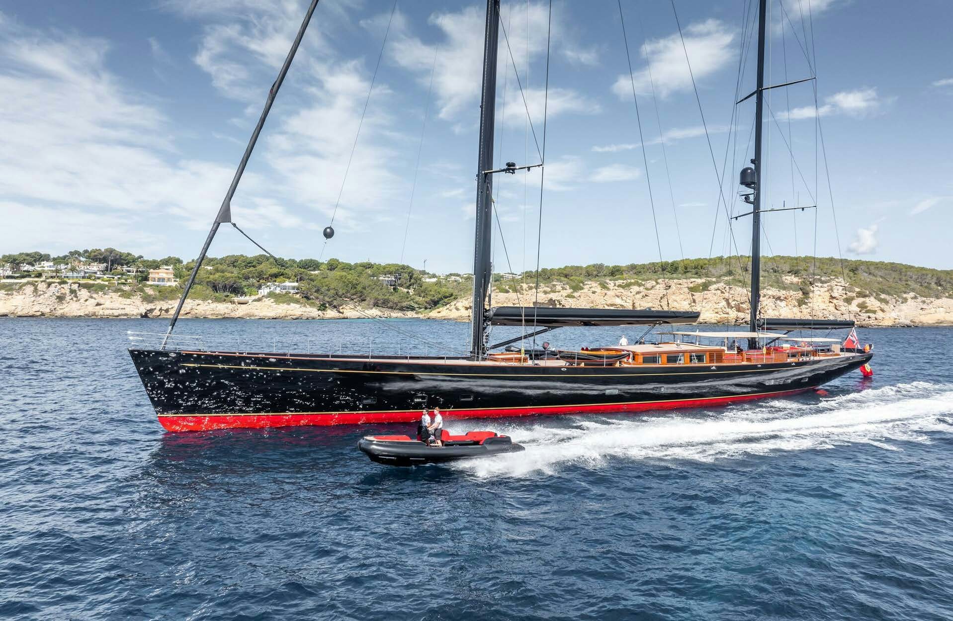 a boat on the water aboard MAXIMUS Yacht for Charter