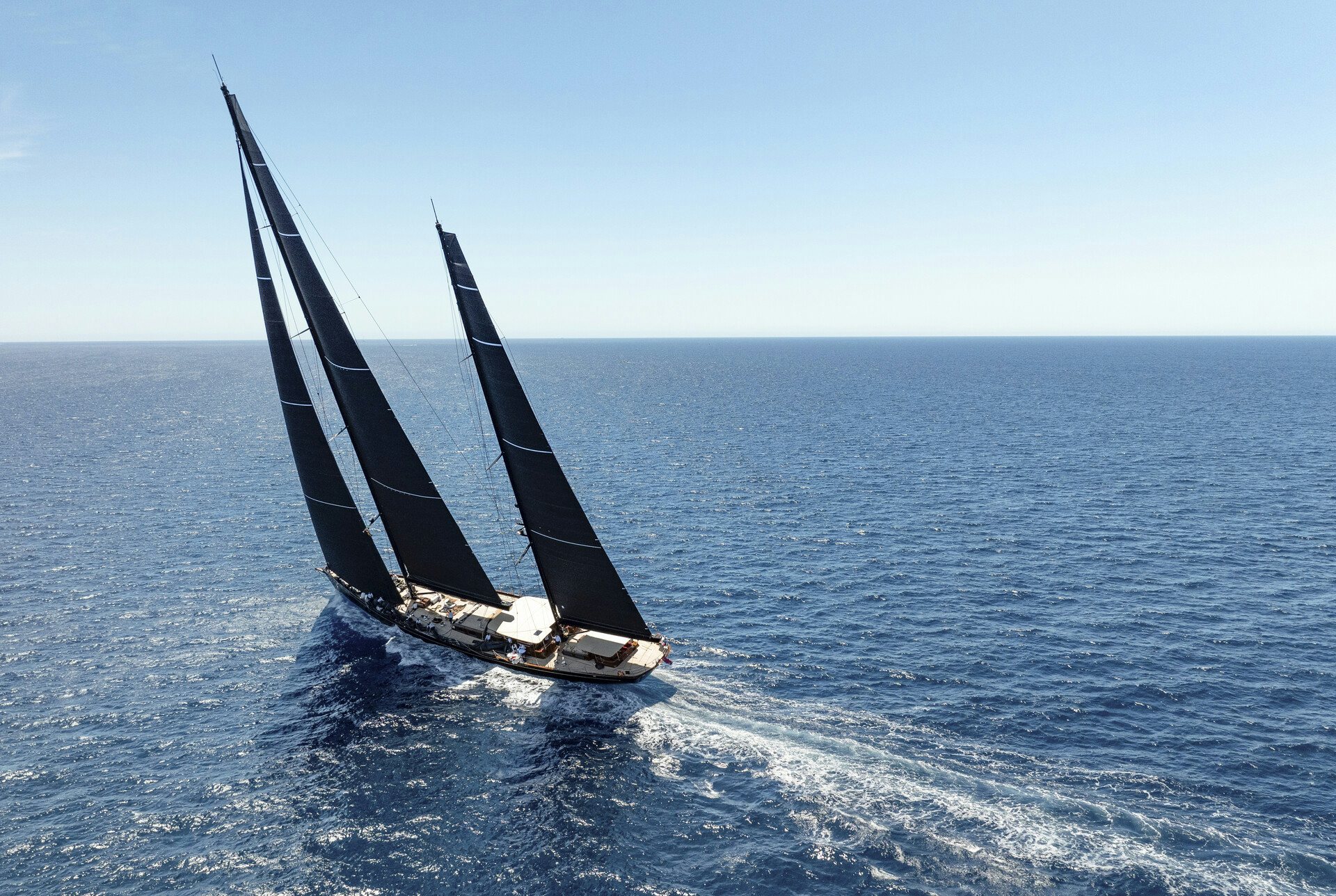a sailboat on the water aboard MAXIMUS Yacht for Charter