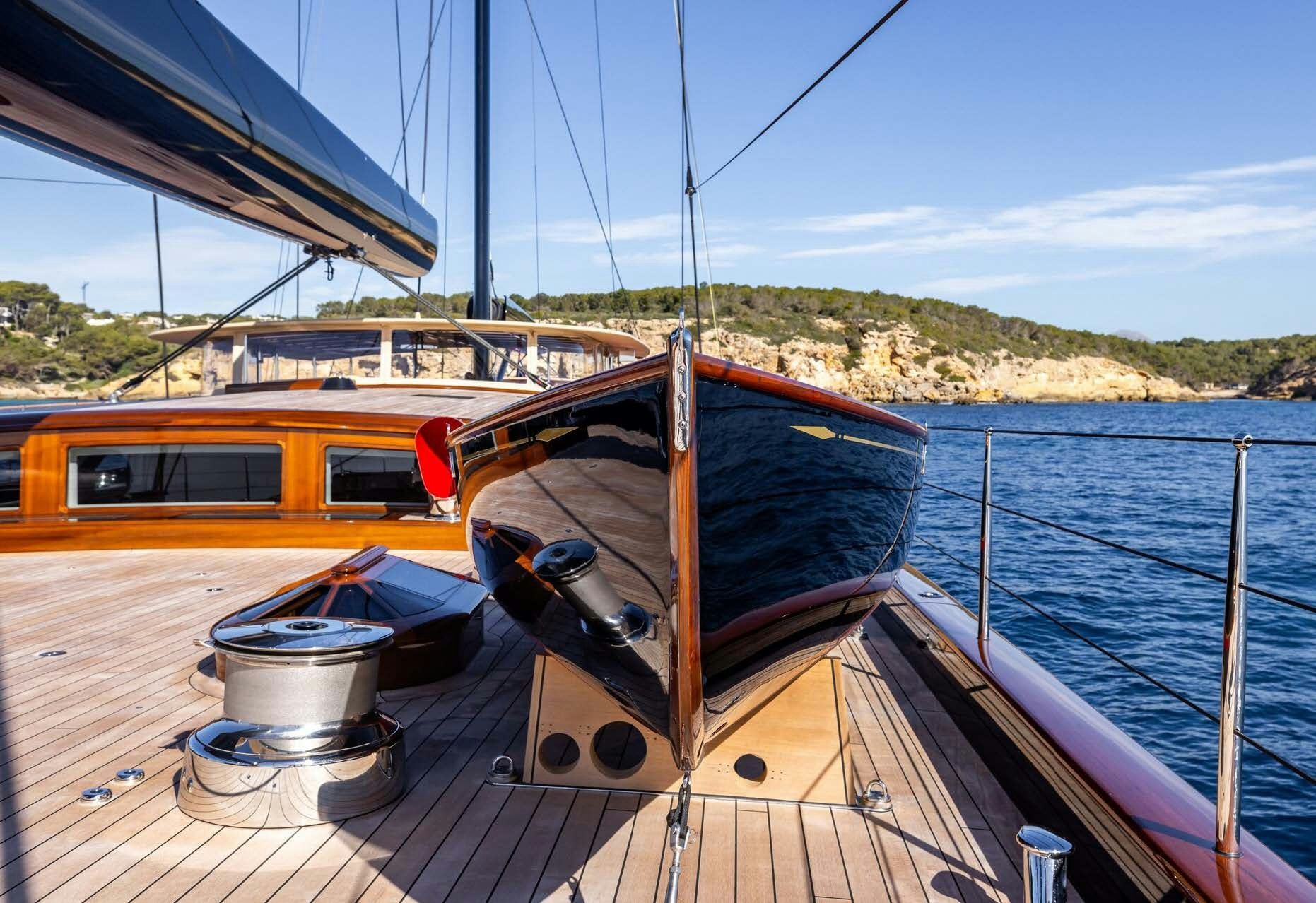 a boat on the water aboard MAXIMUS Yacht for Charter