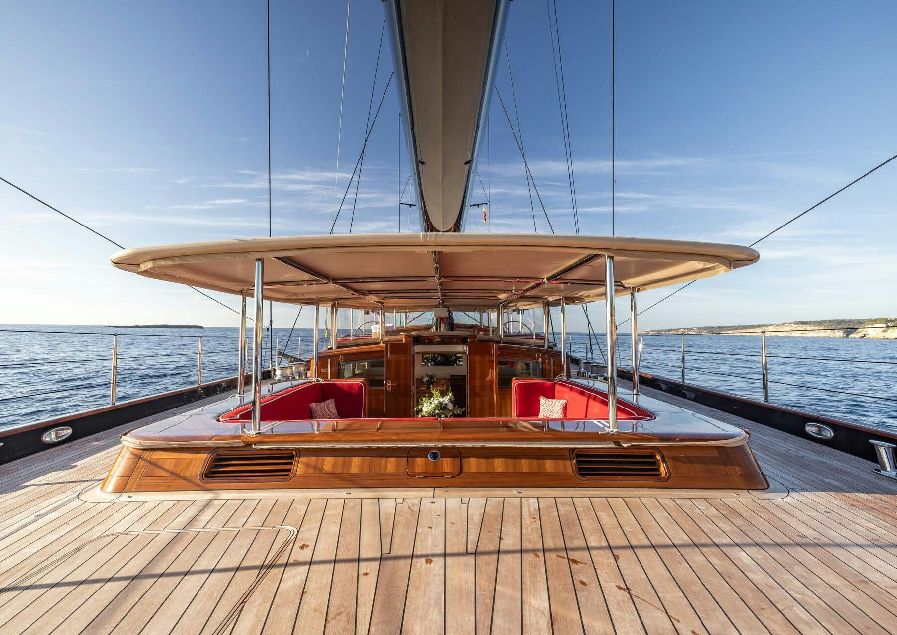 a boat on the water aboard MAXIMUS Yacht for Charter