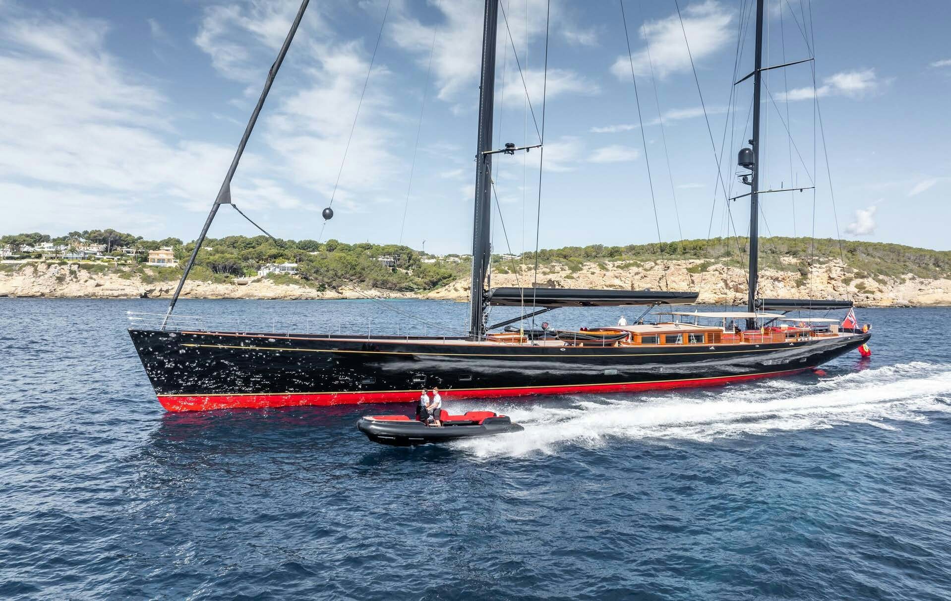 a boat on the water aboard MAXIMUS Yacht for Charter