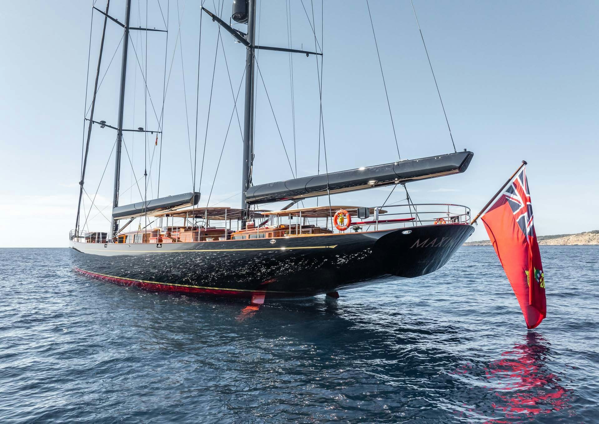 a boat on the water aboard MAXIMUS Yacht for Charter