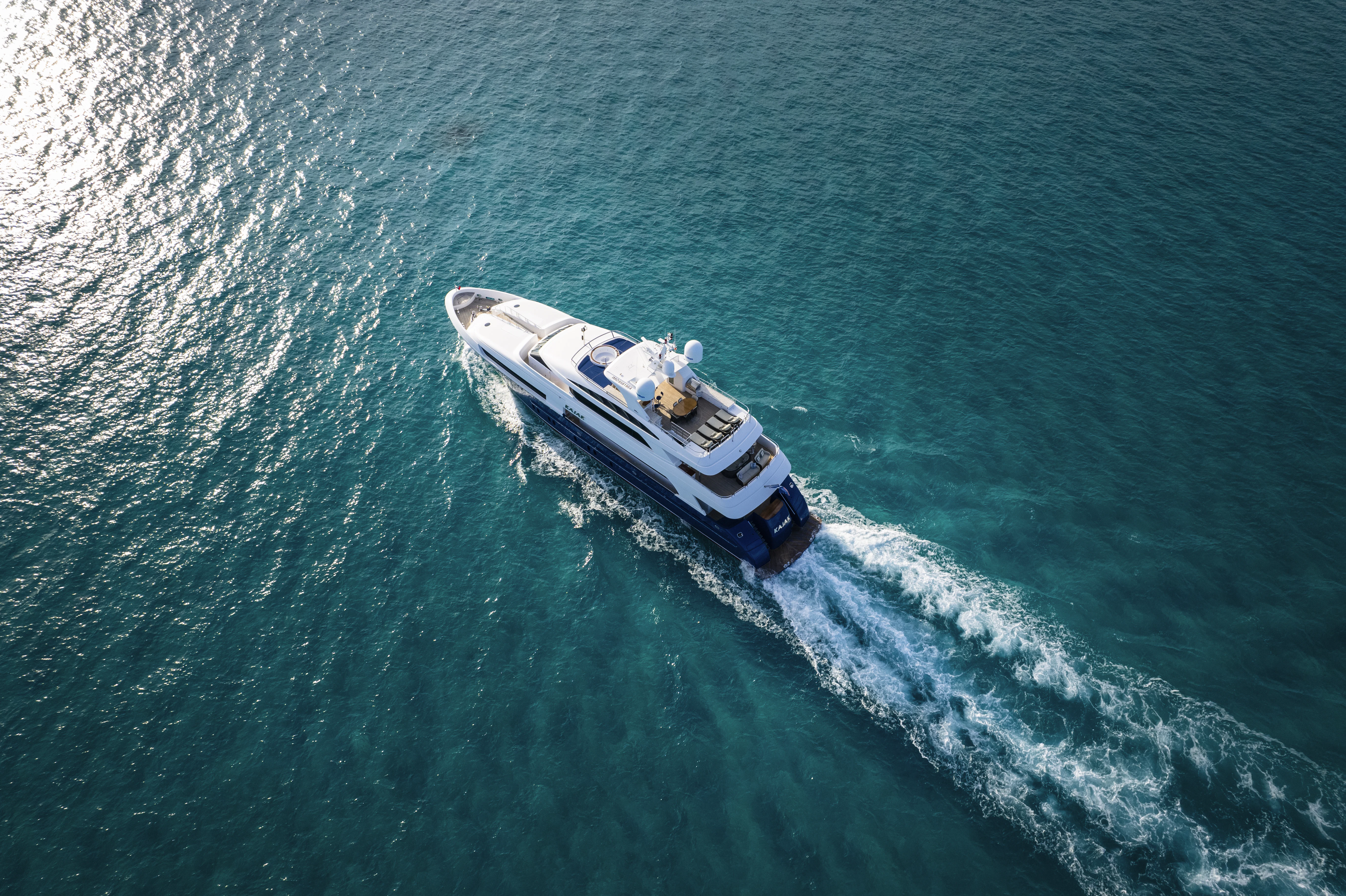a boat in the water aboard DUCHESS Yacht for Sale