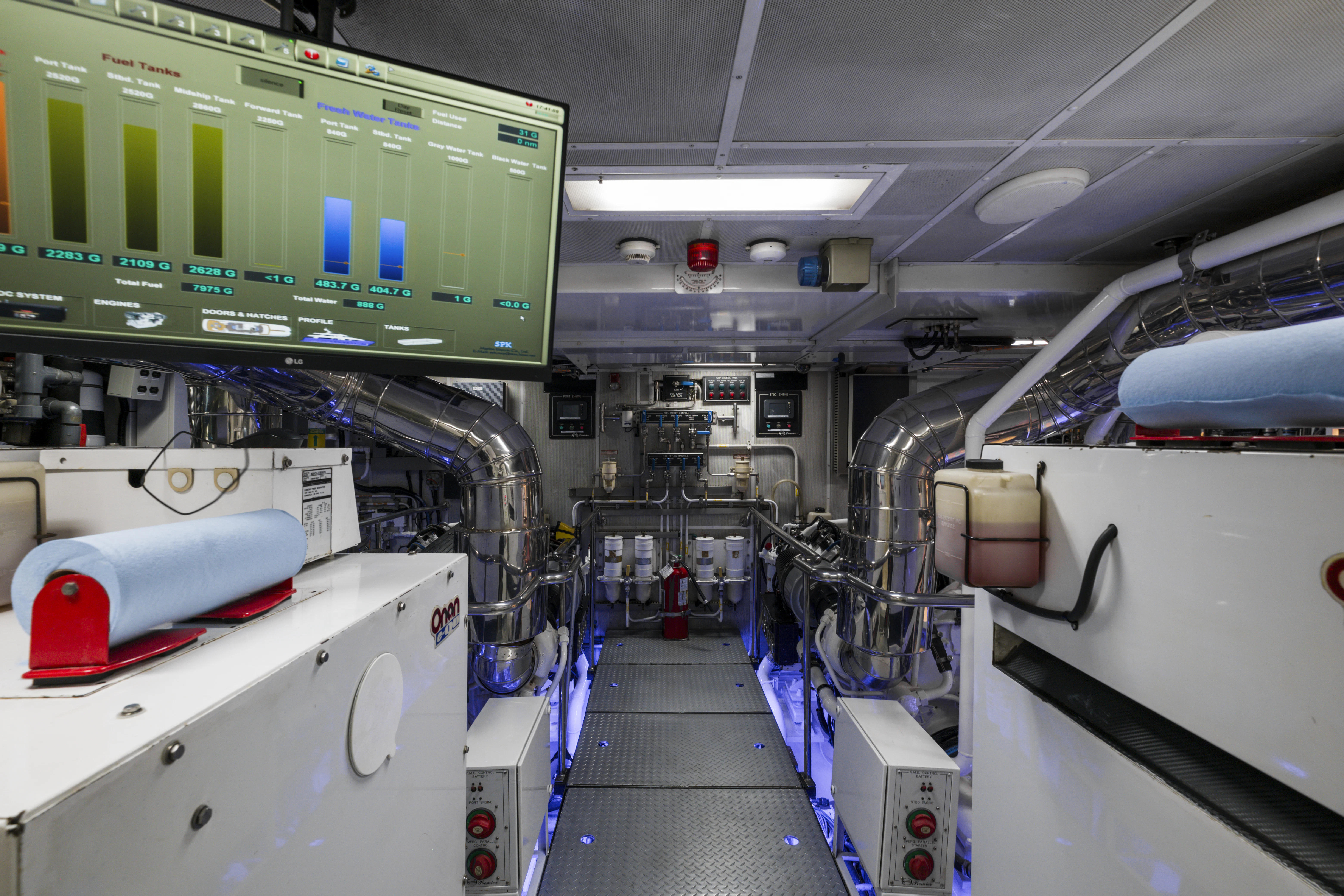 a room with several machines aboard DUCHESS Yacht for Sale