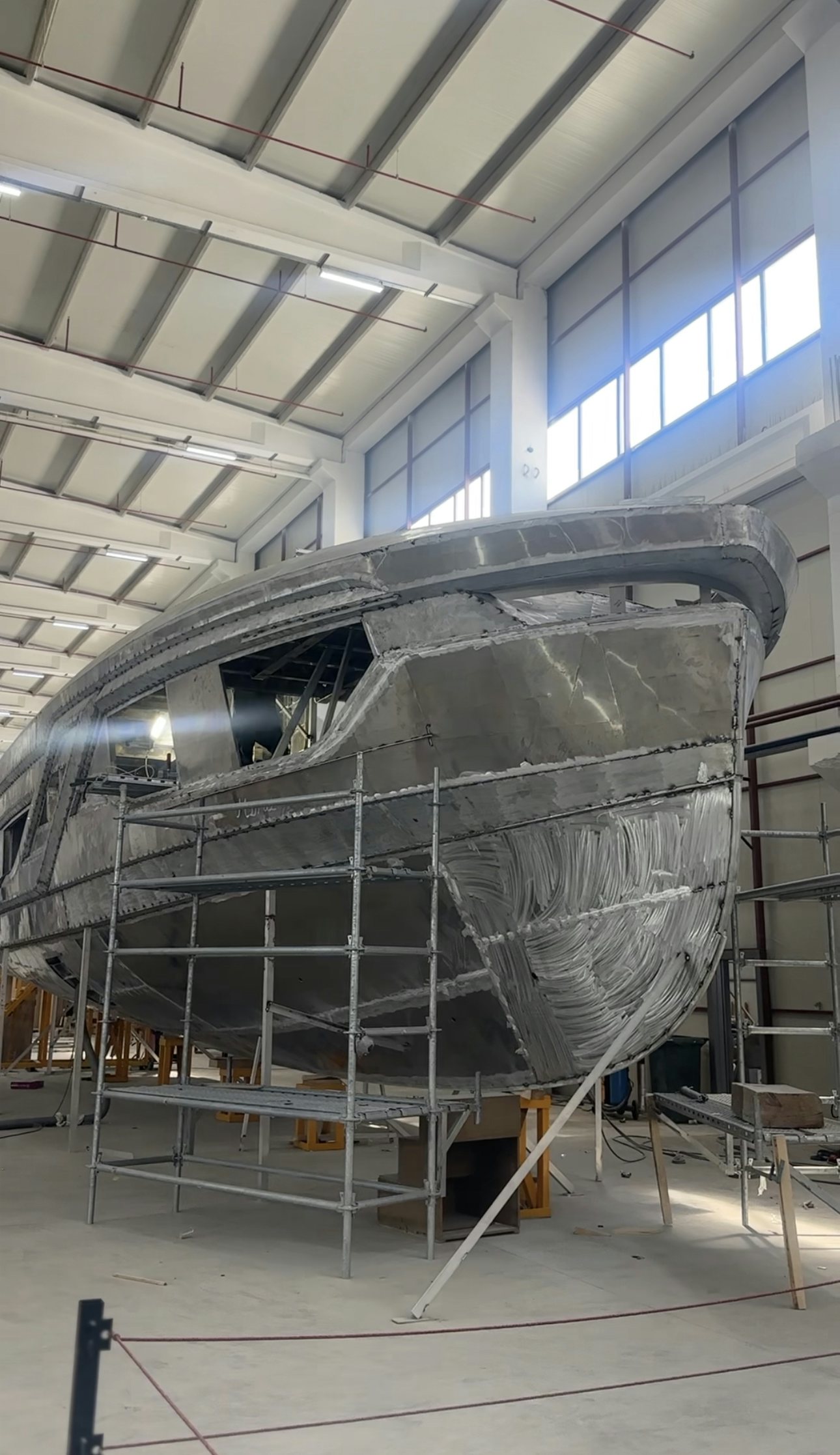 a large metal machine aboard SANCREA 70 Yacht for Sale