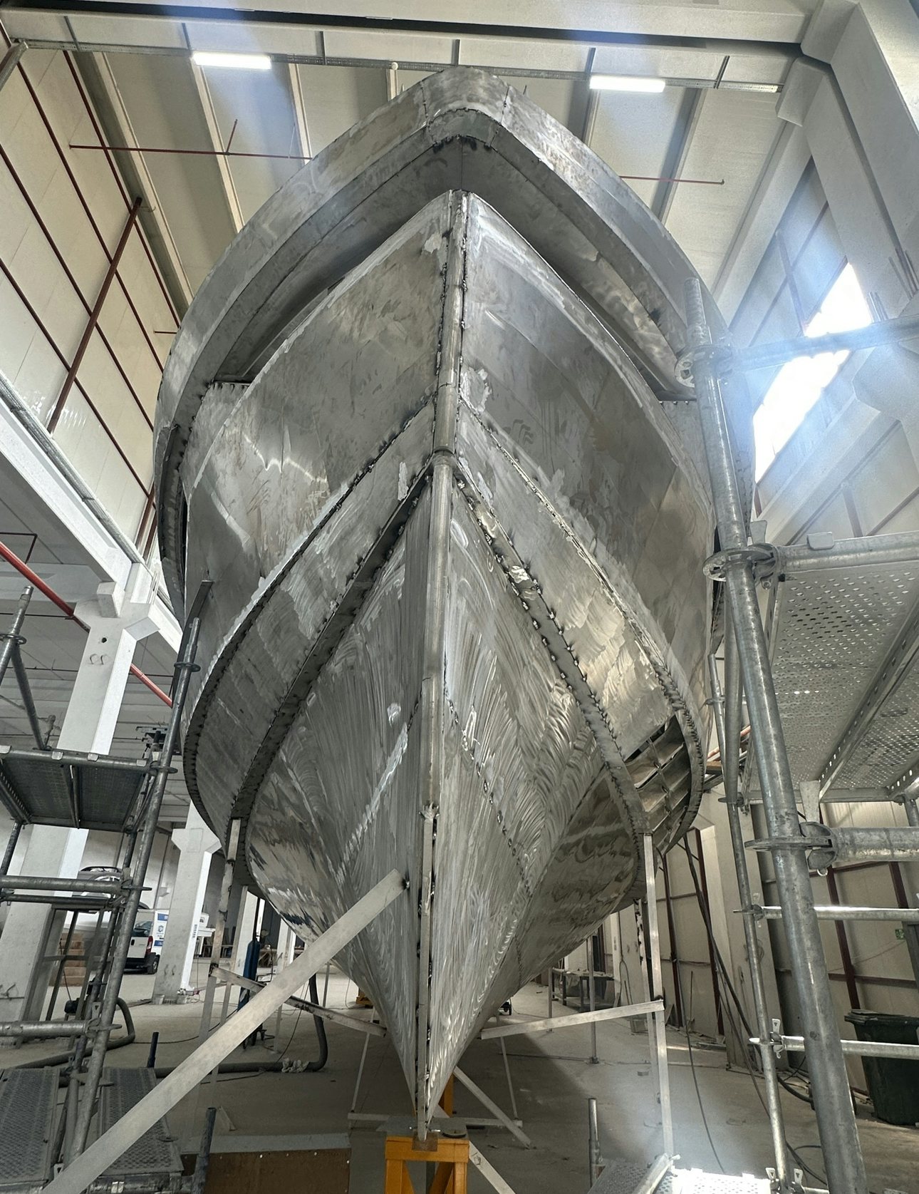 a large metal structure aboard SANCREA 70 Yacht for Sale