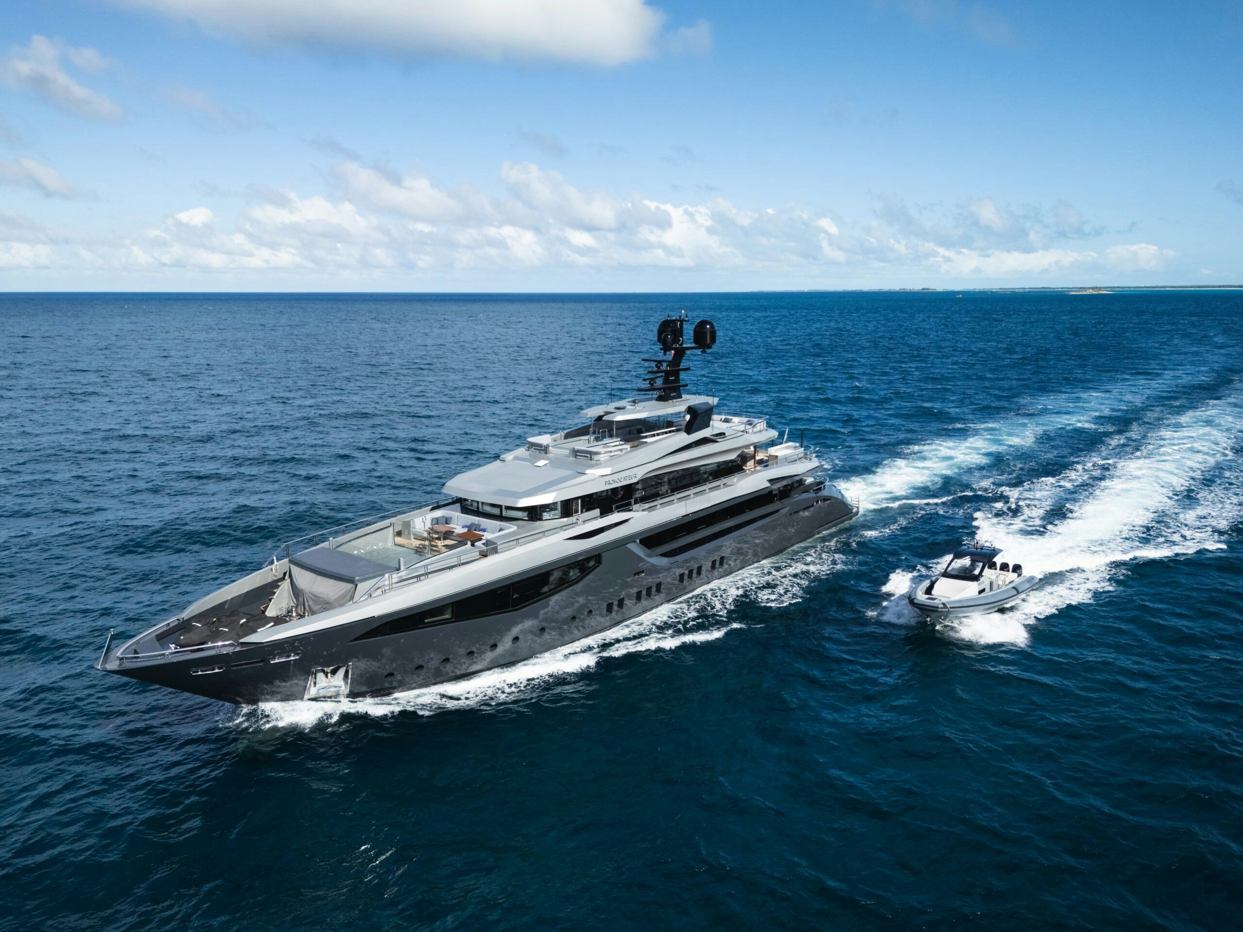 a boat on the water aboard PROVOCATEUR Yacht for Charter