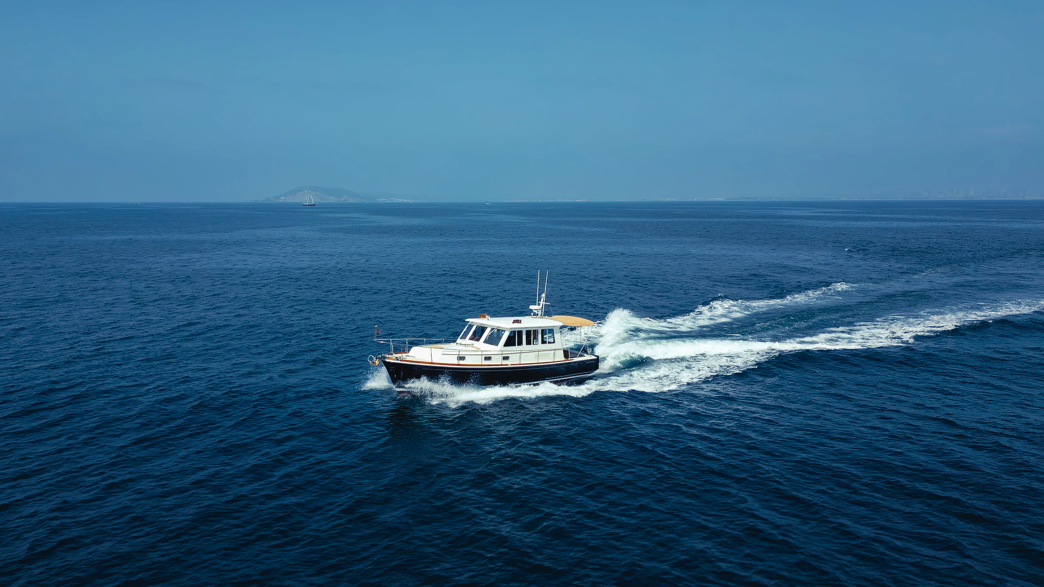 a boat in the water aboard OSPREY Yacht for Sale