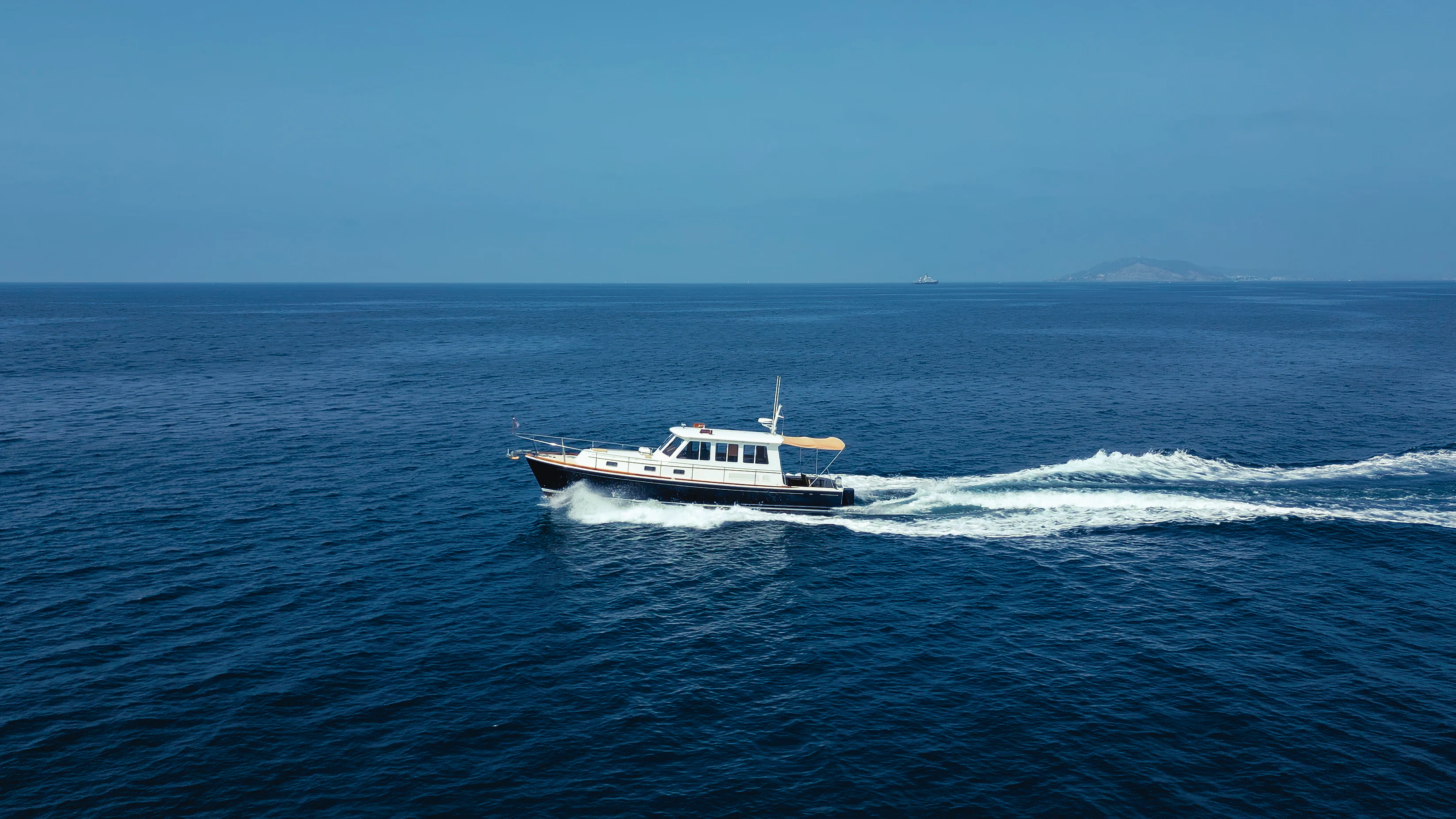 a boat in the water aboard OSPREY Yacht for Sale