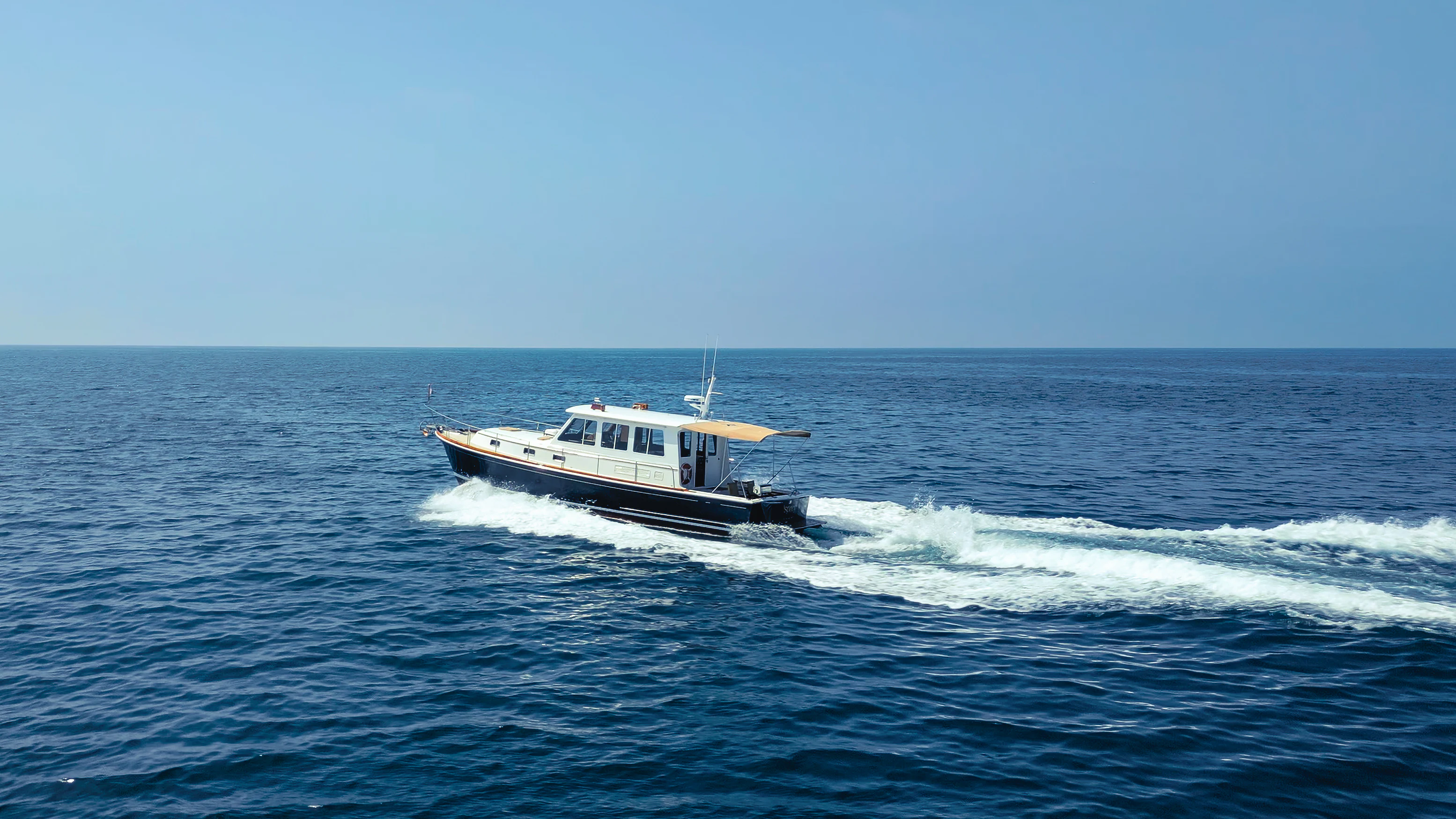 a boat on the water aboard OSPREY Yacht for Sale