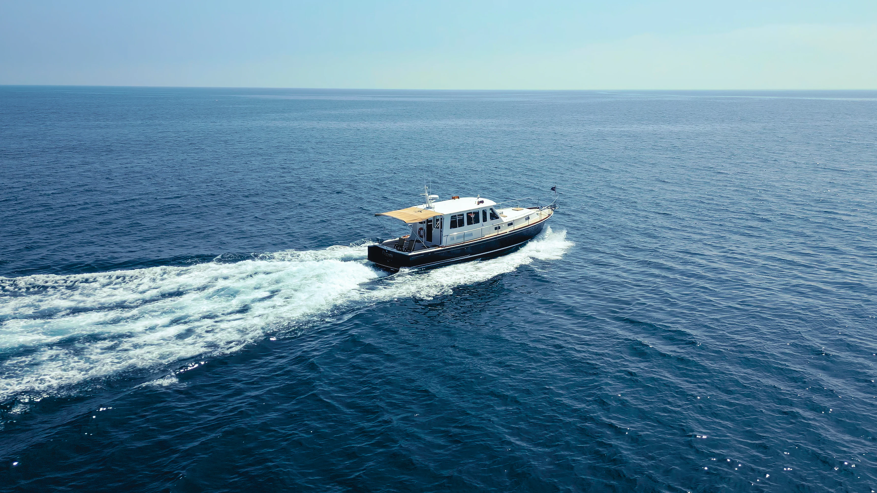 a boat on the water aboard OSPREY Yacht for Sale