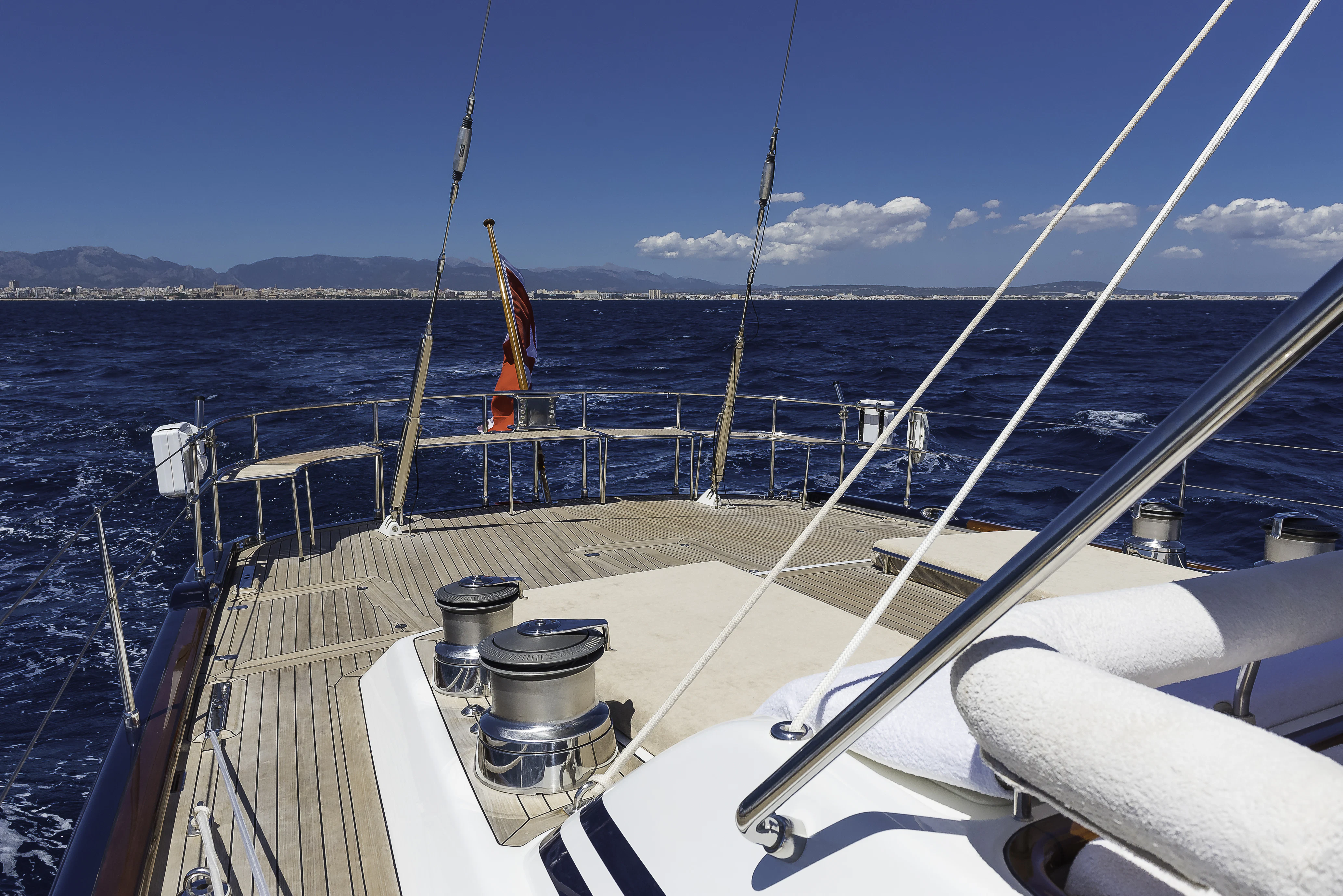 a boat on the water aboard SONG OF THE SEA Yacht for Sale